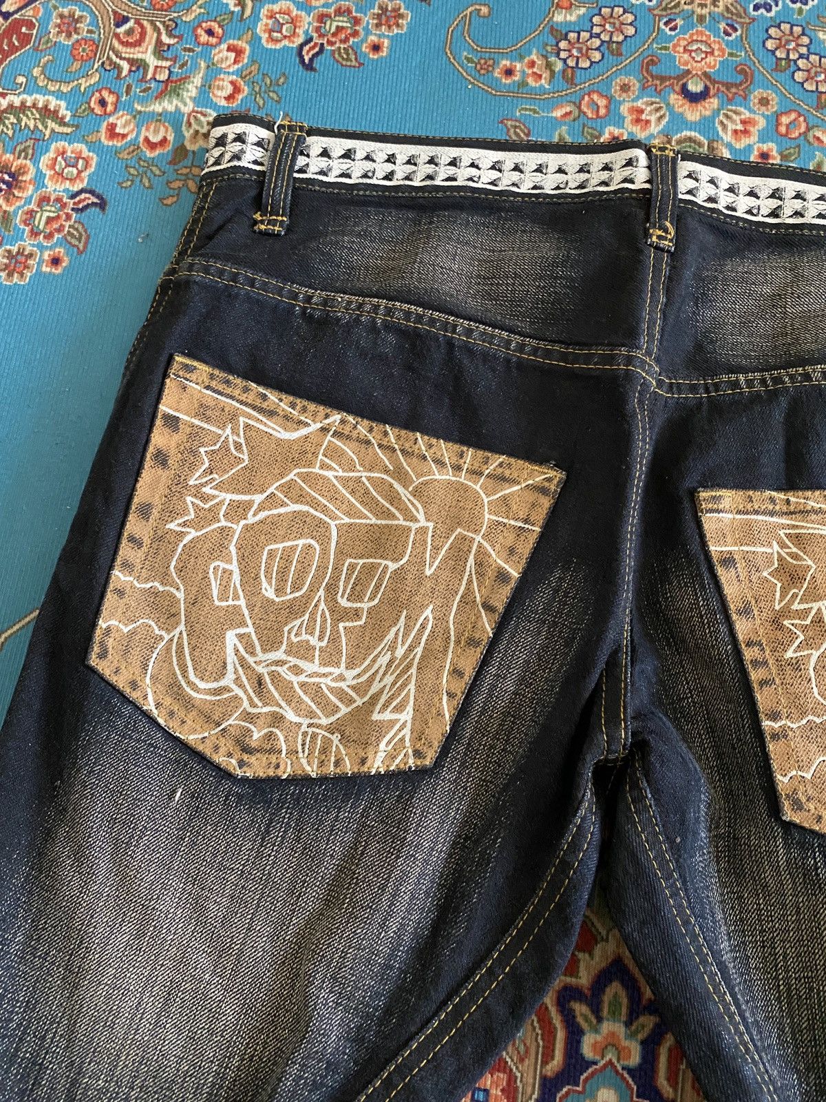PPFM Japanese Brand PPFM J Leg Design Denim Size US 33 - 8 Thumbnail