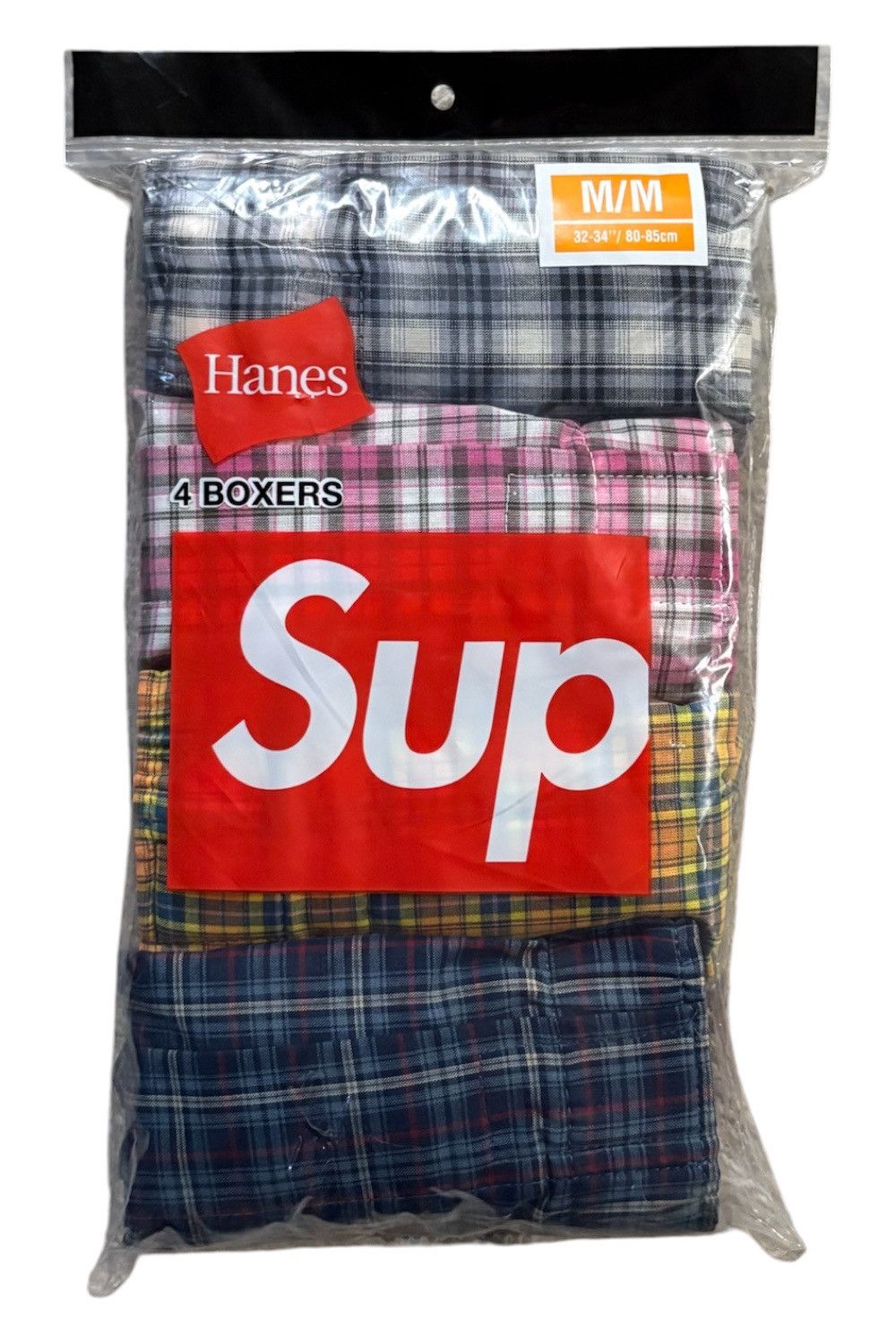 Supreme Supreme / Hanes Plaid Multicolor Boxers (4 Pack) | Grailed