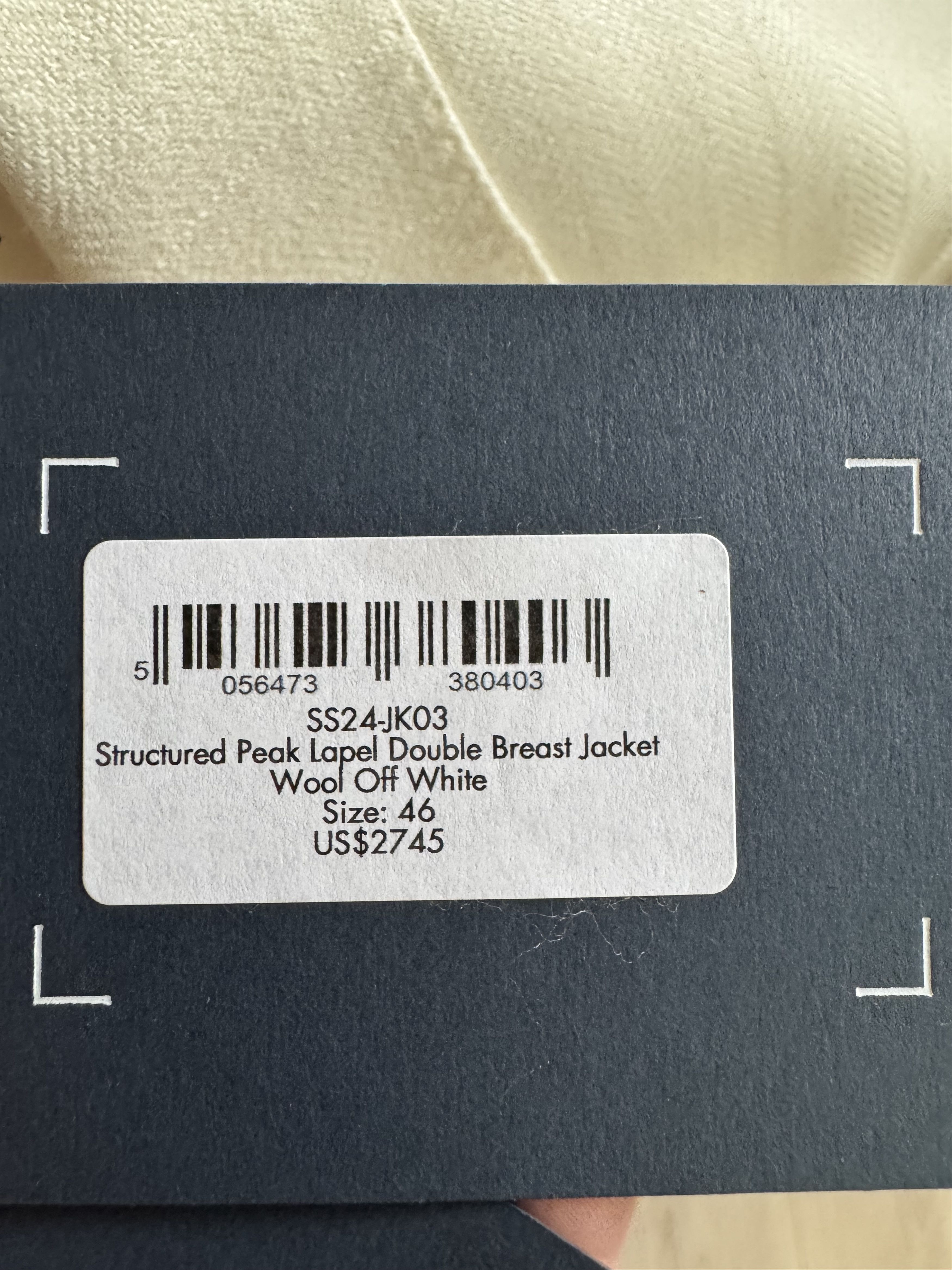 Thom Sweeney NEW Thom Sweeney Cashmere Silk Double Breasted Jacket Size 36R - 4 Thumbnail