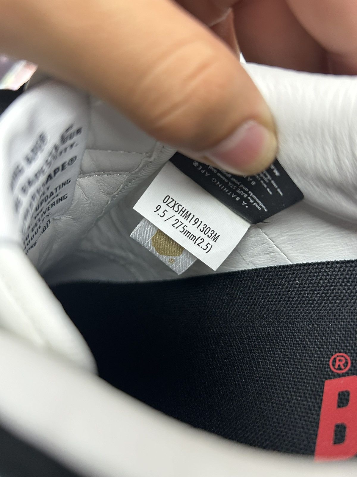Bape BAPESTA #3 M2 Size US 9.5 / EU 42-43 - 7 Thumbnail