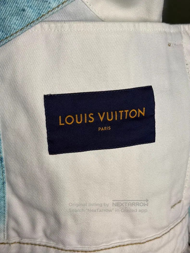 Louis Vuitton Louis Vuitton White ink-splashed denim jacket Size US M / EU 48-50 / 2 - 7 Thumbnail