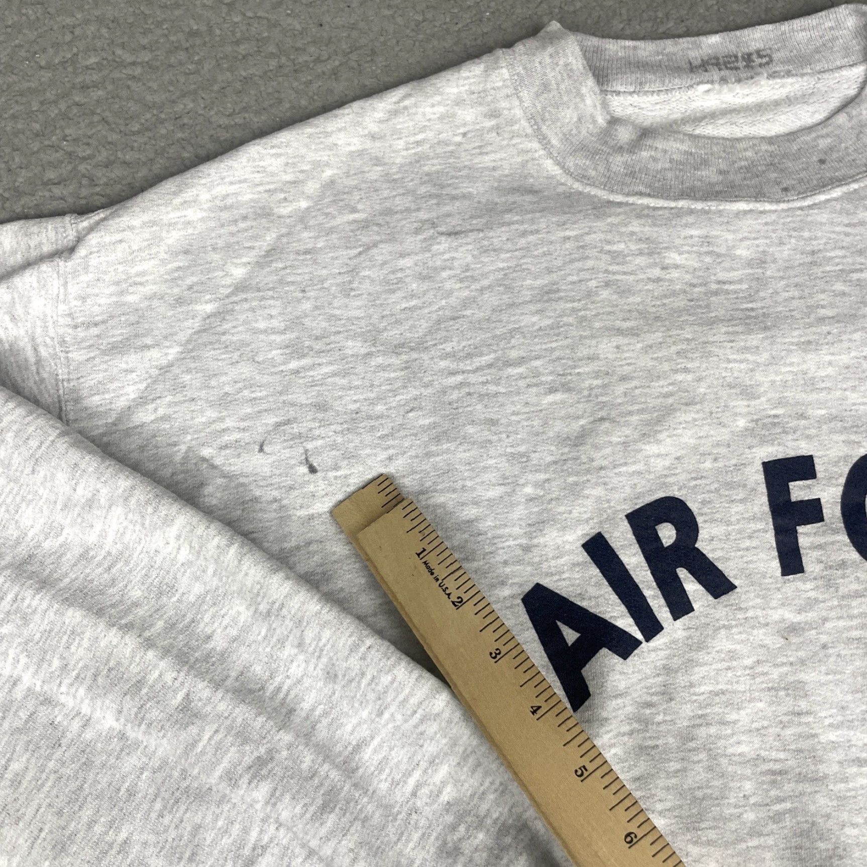 Spell VINTAGE Air Force Sweatshirt Shirt Adult Large Gray Crewneck USA Spell Out Essential L Mens Size US L / EU 52-54 / 3 - 4 Thumbnail