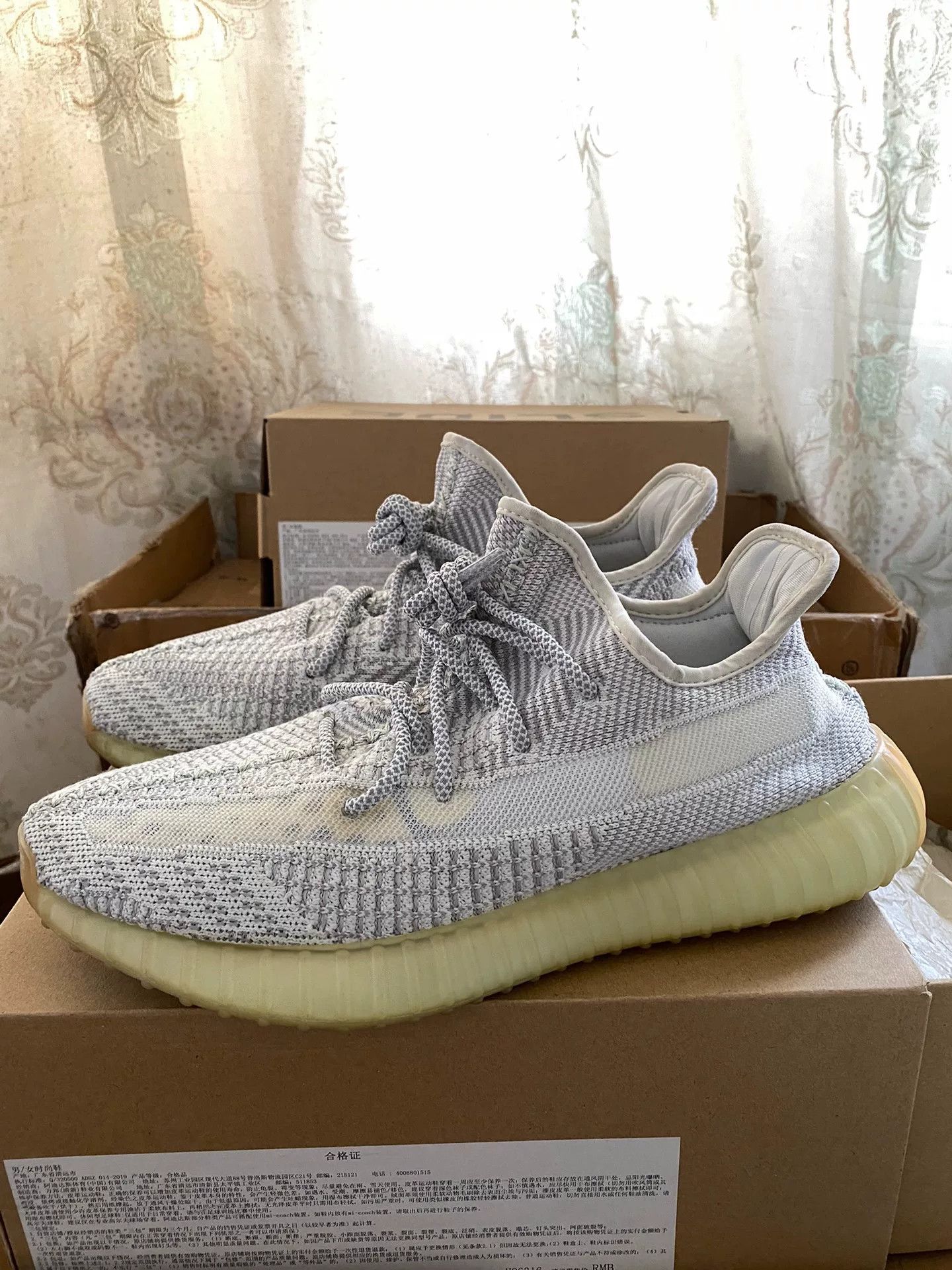 Adidas Adidas YEEZY350 Silver Lowtop Sneakers 10 Men Size US 10 / EU 43 - 1 Thumbnail