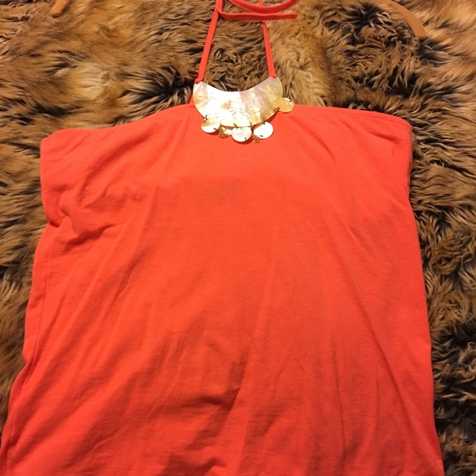 Other Moda international Coral w/shell detail halter top Size S / US 4 / IT 40 - 4 Thumbnail