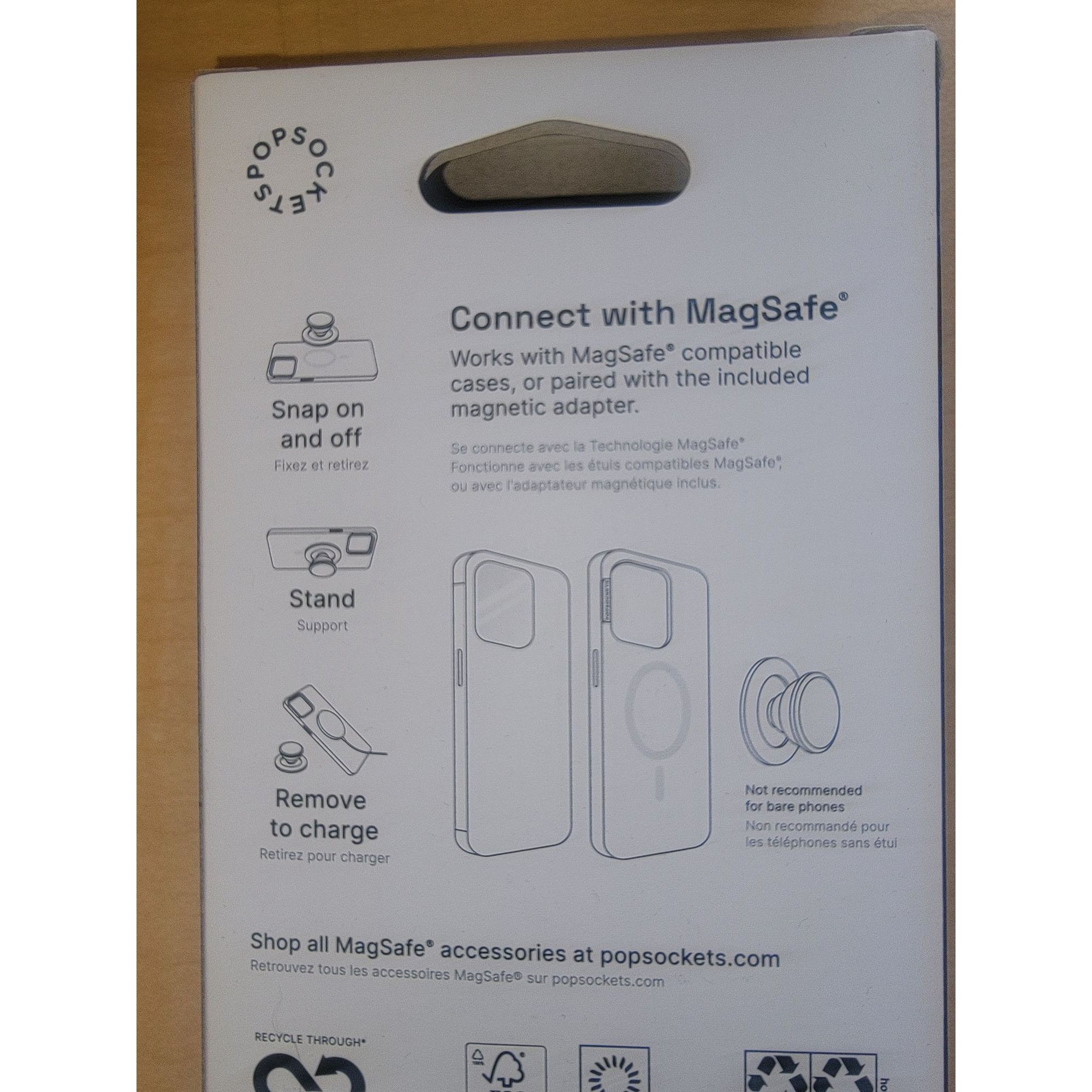 Other Black & White Speckled Phone Grip & Stand Compatible With Ma Size ONE SIZE - 8 Thumbnail