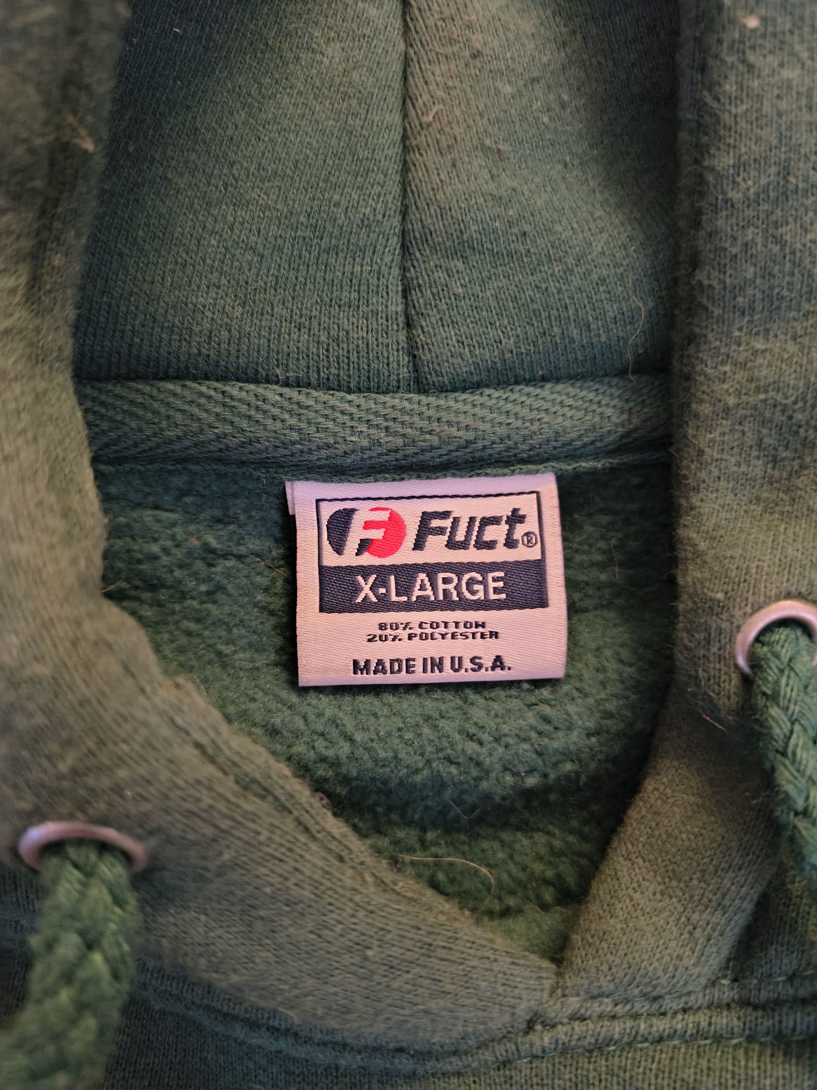 FUCT Fuct Logo green hoodie with orange and black logo size XL Size US XL / EU 56 / 4 - 3 Thumbnail