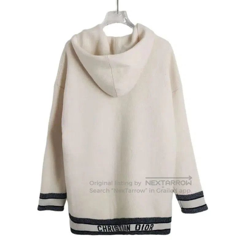 Dior Dior Beige Cashmere Blend Hoodie . Size M / US 6-8 / IT 42-44 - 2 Thumbnail