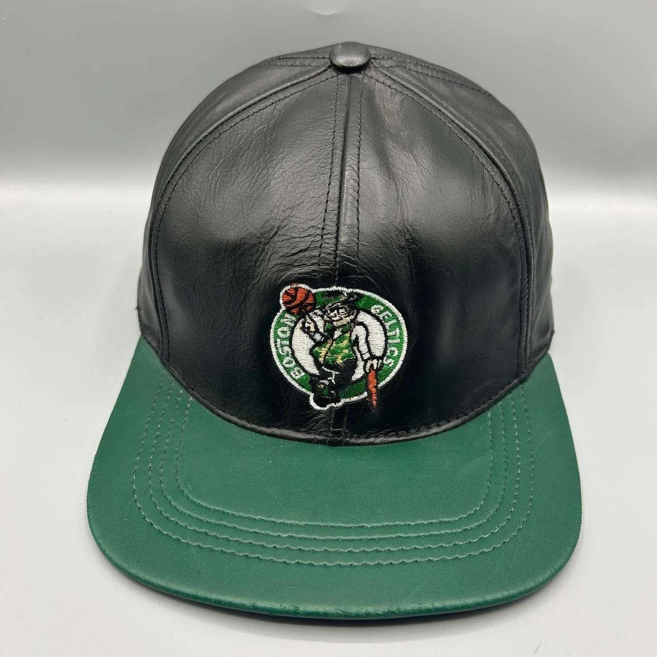 Adidas Boston Celtics NBA Hat Men Leather Adidas Snap Back Cap Size ONE SIZE - 1 Thumbnail