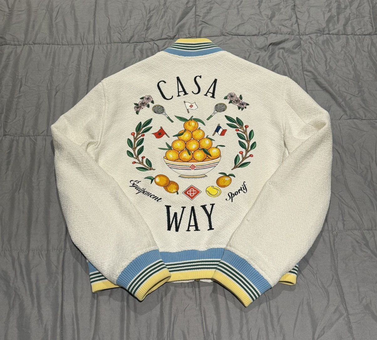 Casablanca CASABLANCA - Casa Way Viscose Blend Bomber Jacket Size US S / EU 44-46 / 1 - 9 Thumbnail