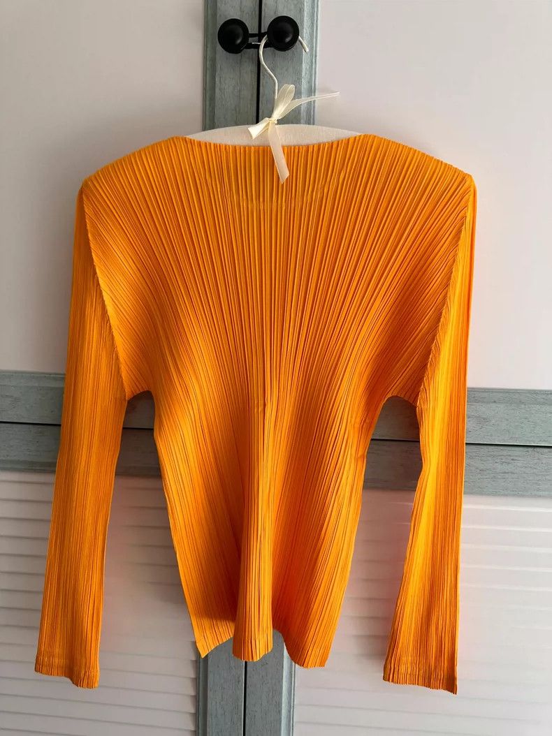 Issey Miyake issey miyake size:3 Orange pleated coat 2506-Nextarrow Size XXS / US 00 / IT 34 - 4 Thumbnail