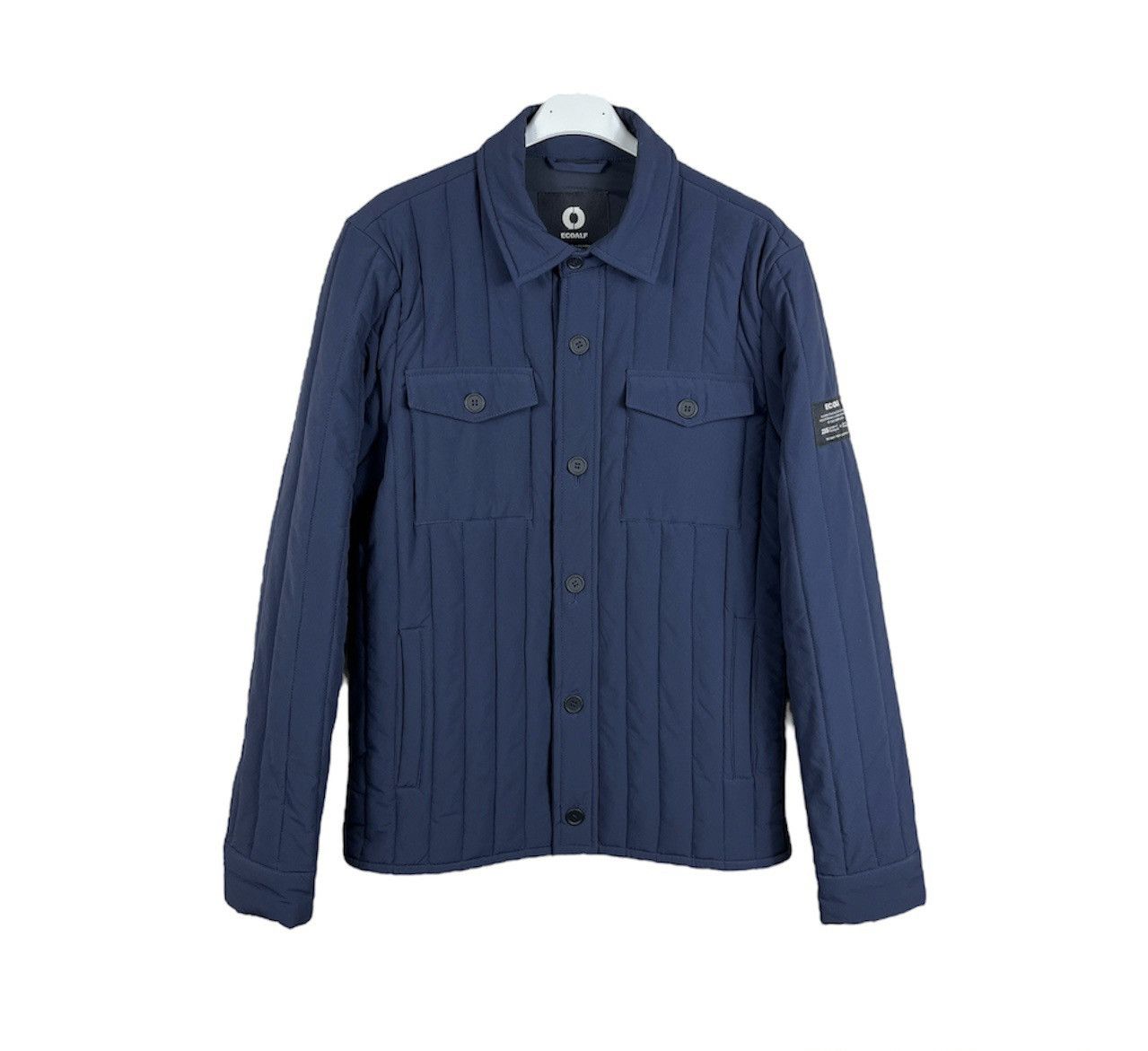 Designer × ECOALF Ecoalf light down jacket button navy puffer recycled nylon Size US M / EU 48-50 / 2 - 1 Thumbnail