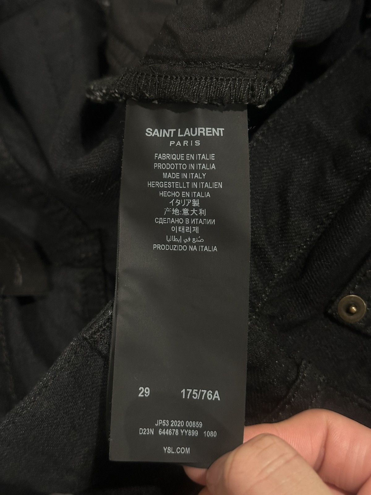 Saint Laurent Paris $690 BNWT D26 Denim Jeans Size US 29 - 7 Thumbnail
