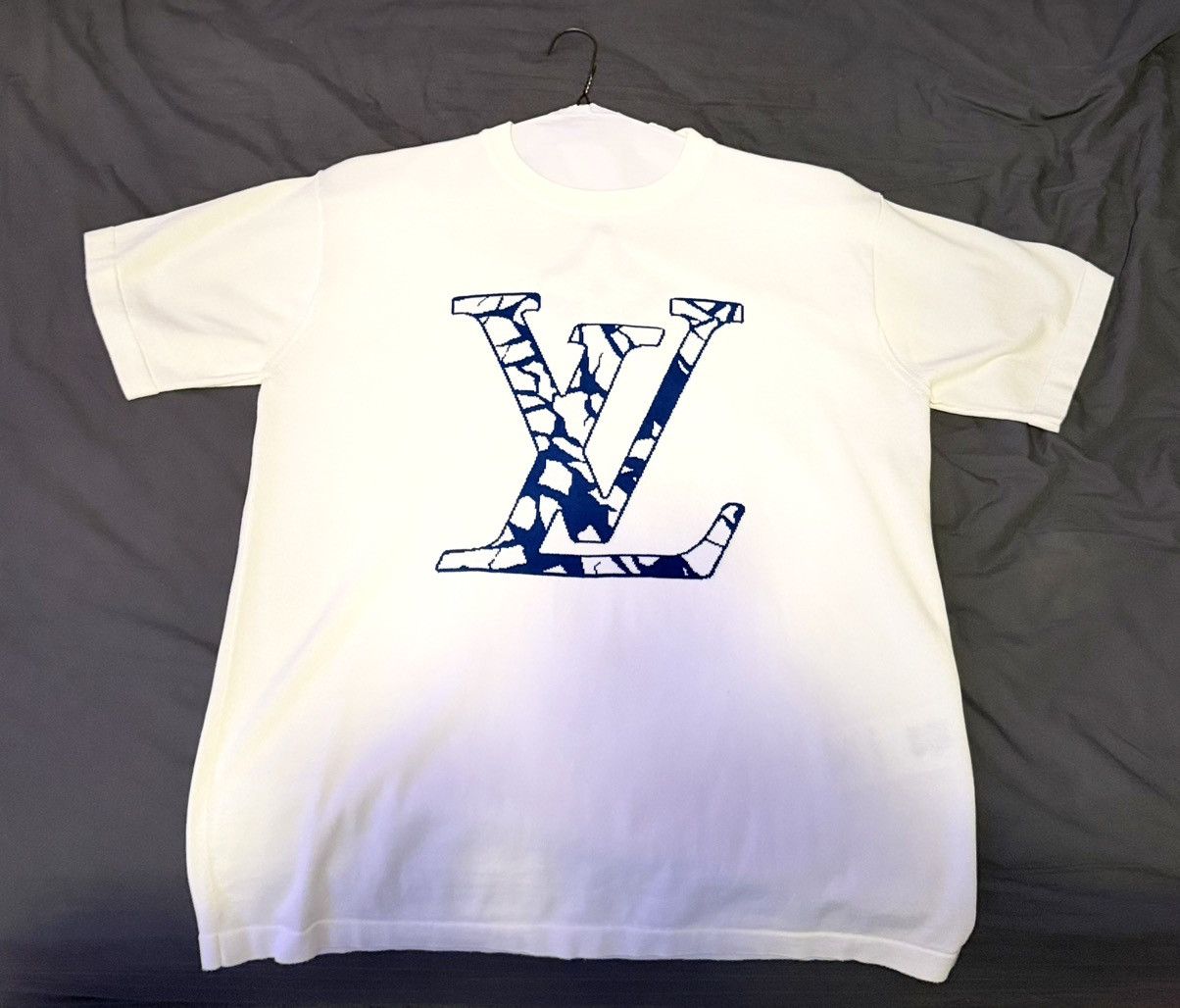 Louis Vuitton Louis Vuitton cracked ice white T Size US M / EU 48-50 / 2 - 4 Thumbnail