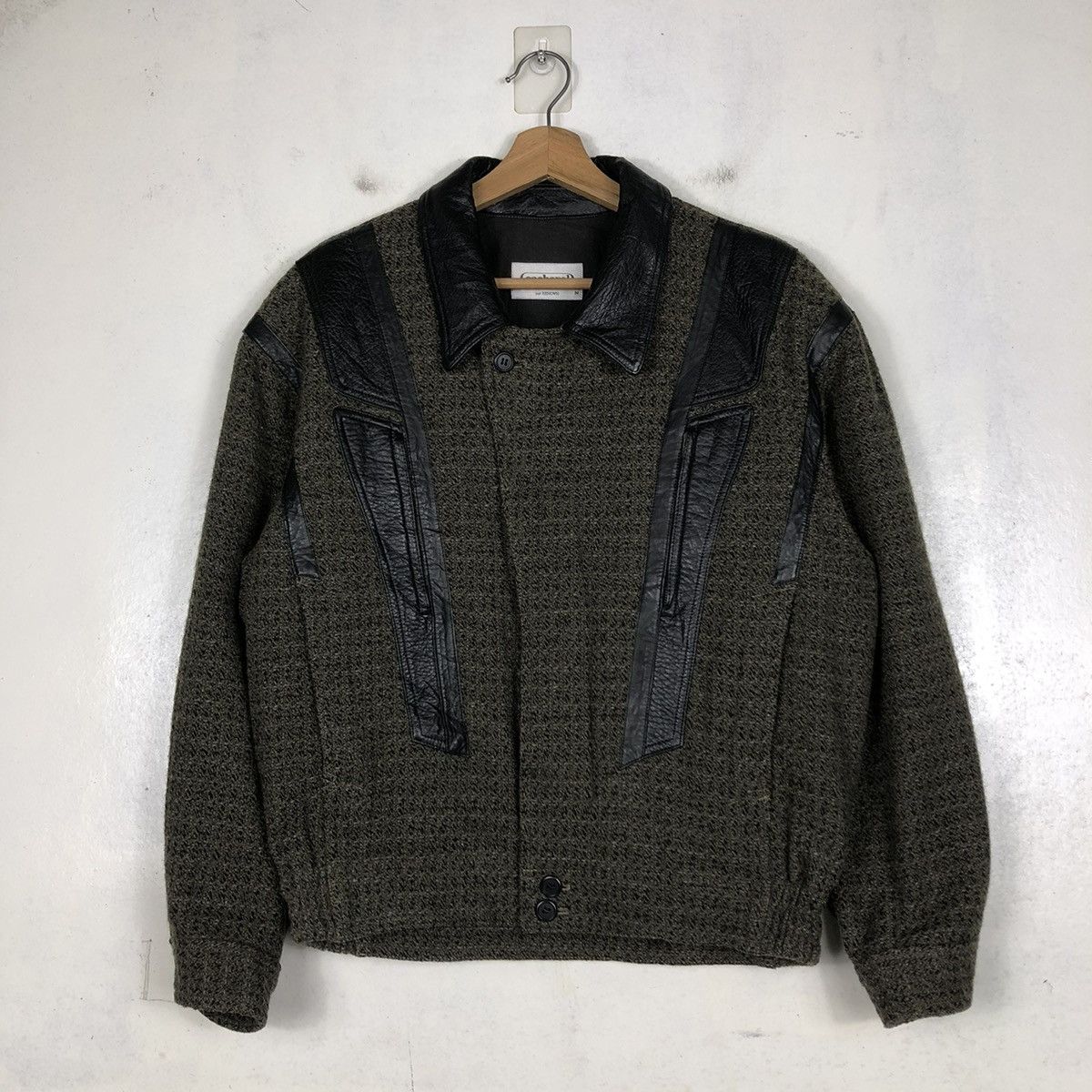 Japanese Brand 📌VINTAGE CROPPED BIKER BOMBER JACKET CACHAREL ISSEY MIYAKE Size US M / EU 48-50 / 2 - 2 Thumbnail