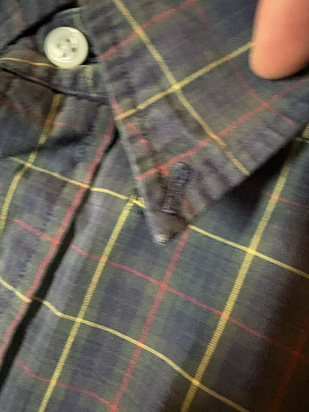 Polo Ralph Lauren VTG 90s Polo Ralph Lauren Blake Plaid Long Sleeve Shirt Navy Size US M / EU 48-50 / 2 - 3 Thumbnail