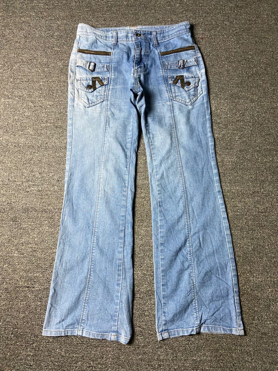 Japanese Brand Japanese Brand Denim Jeans with Vertical Seams (165) Size US 30 / EU 46 - 1 Thumbnail