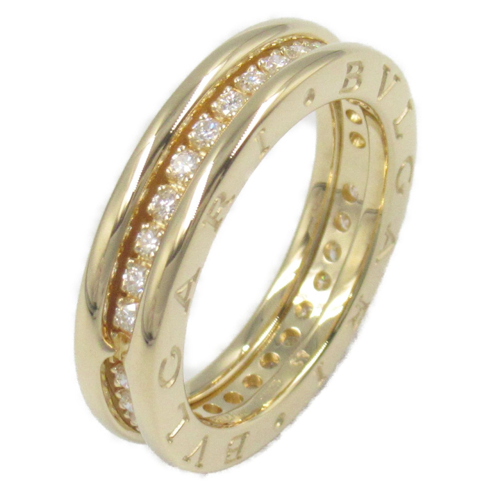 Bvlgari Bvlgari Bvlgari B-zero1 Au750 Diamond Ring Size 12 Leather Ring Size ONE SIZE - 1 Thumbnail
