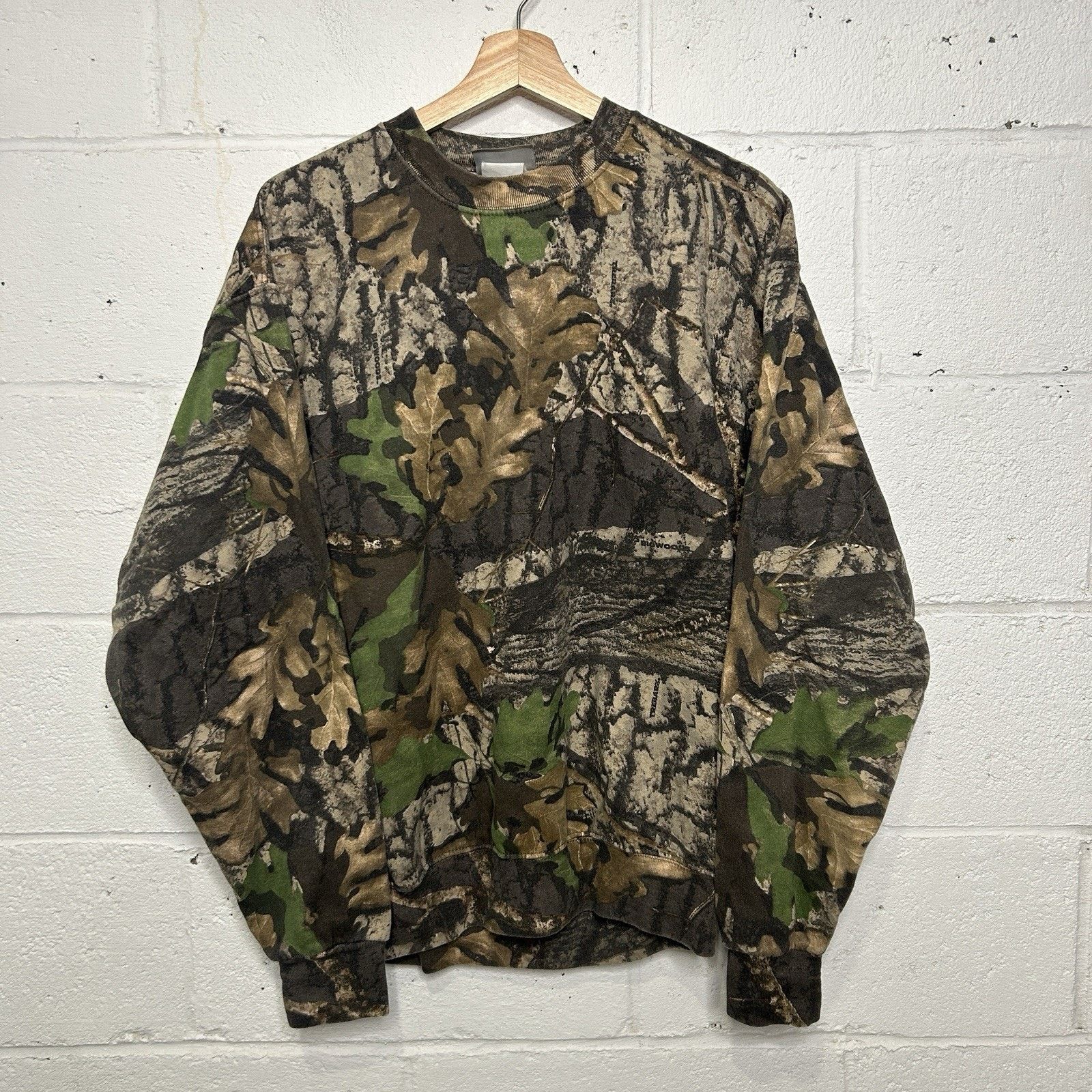 Jerzees Vintage Jerzees Outdoor Mossy Oak Camo Crewneck Sweatshirt Size US M / EU 48-50 / 2 - 1 Thumbnail