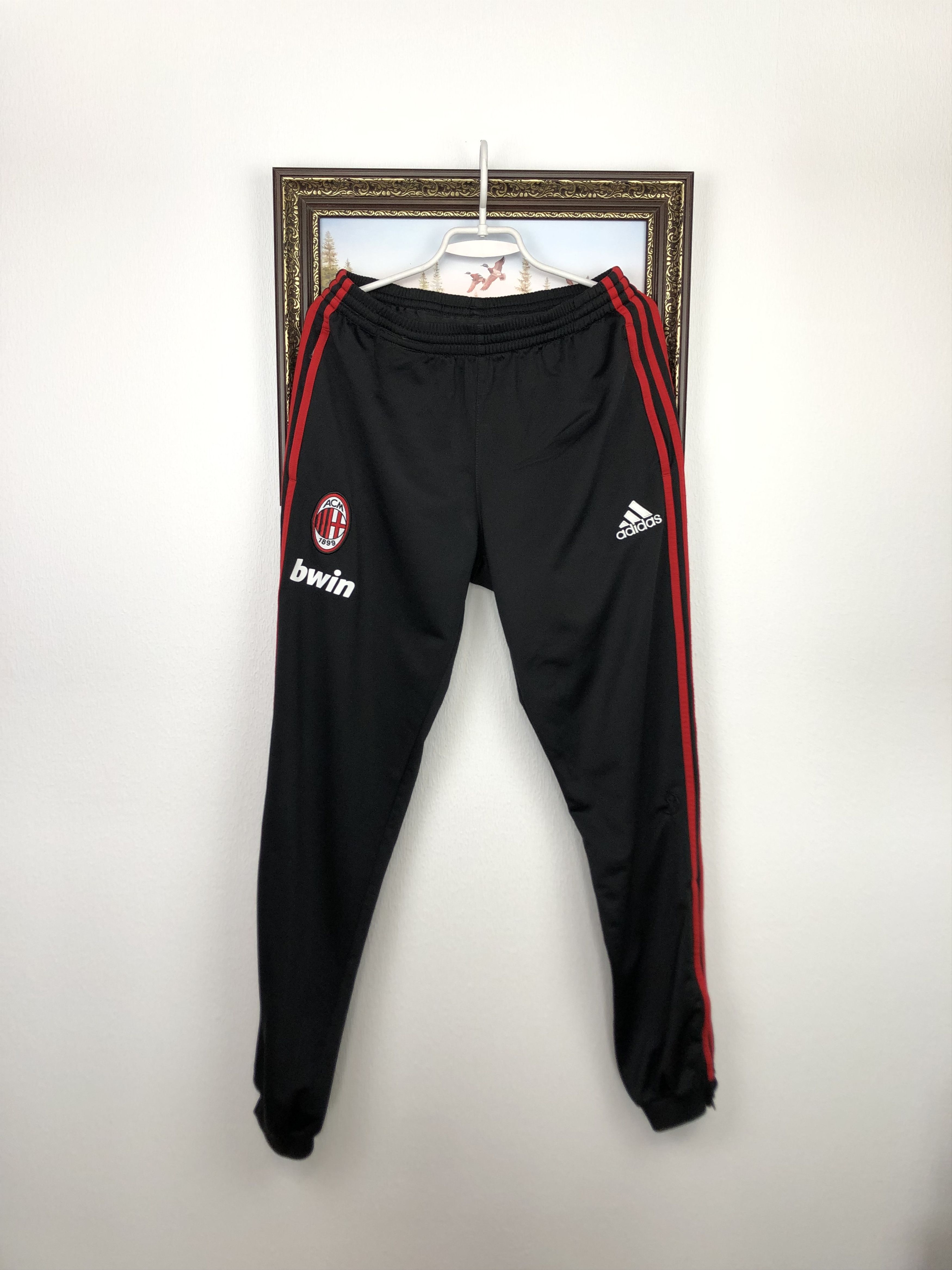 Vintage Adidas Milan Football Pants Soccer Sweatpants Size M