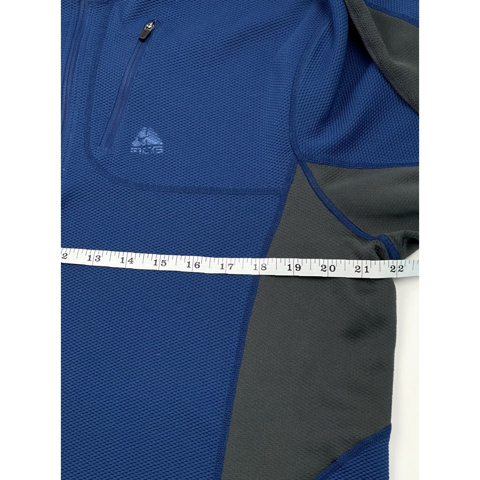 Nike Nike Men's ACG Dri Fit Pullover 1/4 Zip Hiking Outdoors Base Layer Blue Sz XL Size US XL / EU 56 / 4 - 6 Thumbnail