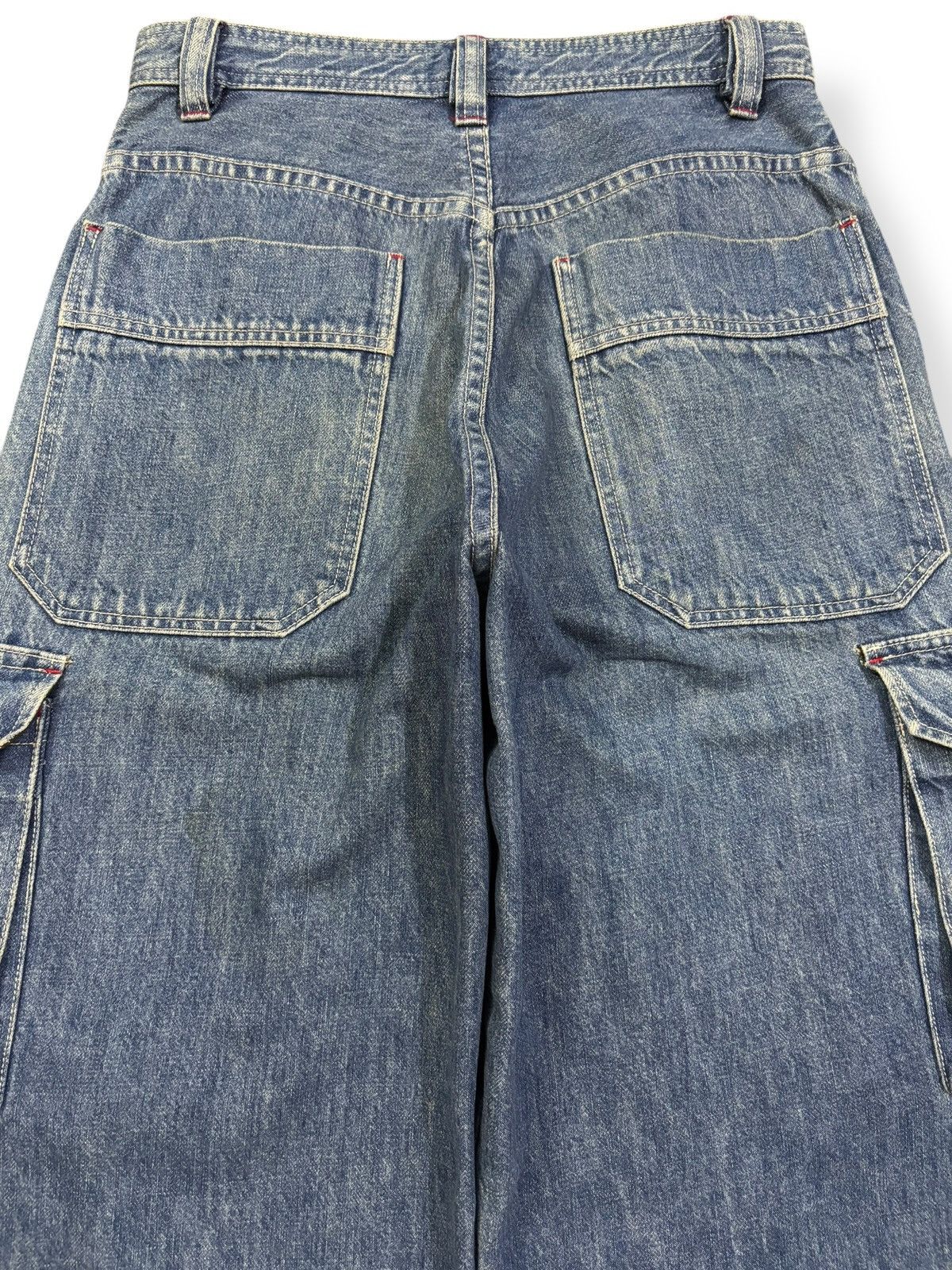 JNCO Vintage Y2K Japanese Brand Piko Baggy Cargo Jeans Size US 29 - 11 Thumbnail
