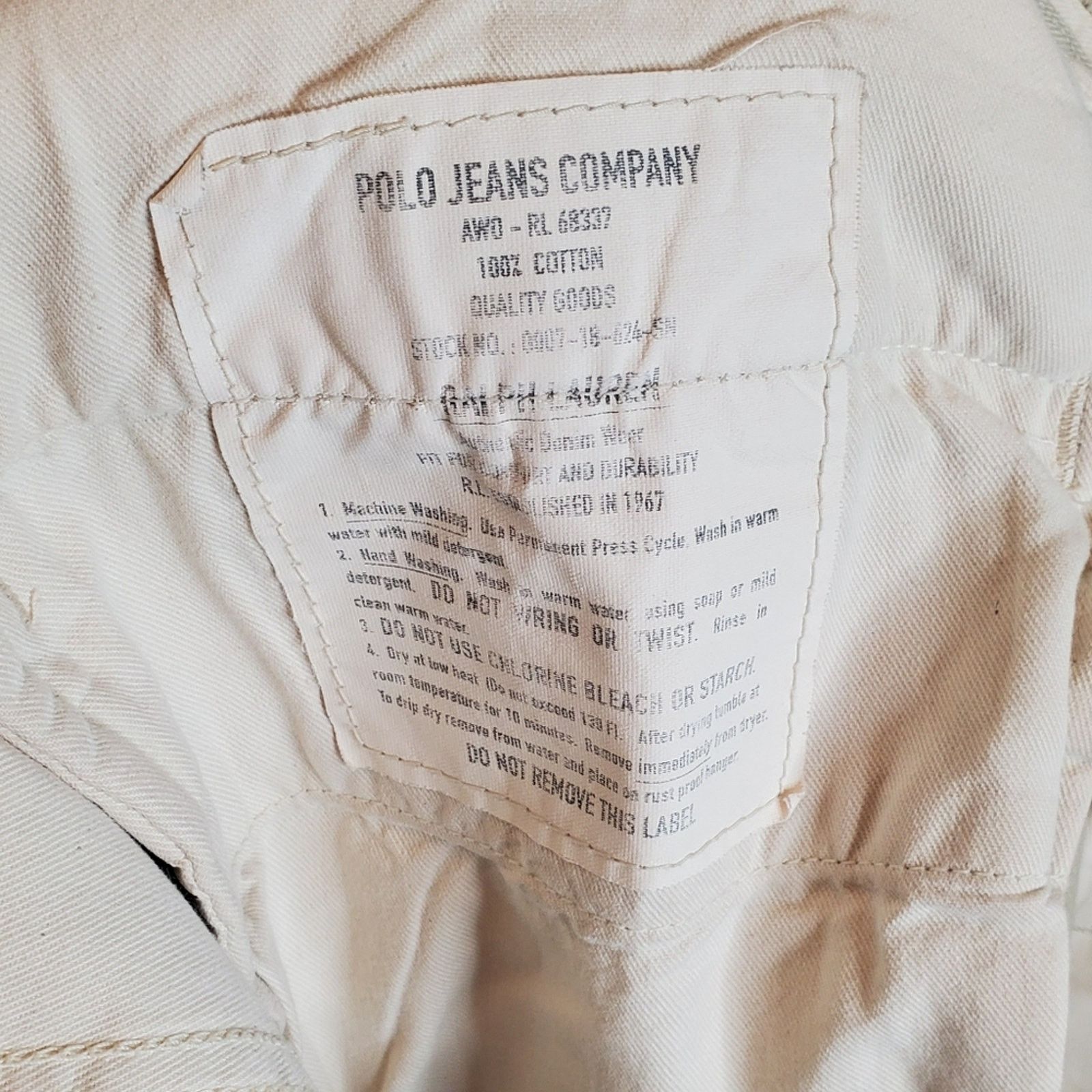 Polo Ralph Lauren Polo Jeans Co Ralph Lauren Tan Jeans 34x32 Size US 34 / EU 50 - 10 Thumbnail