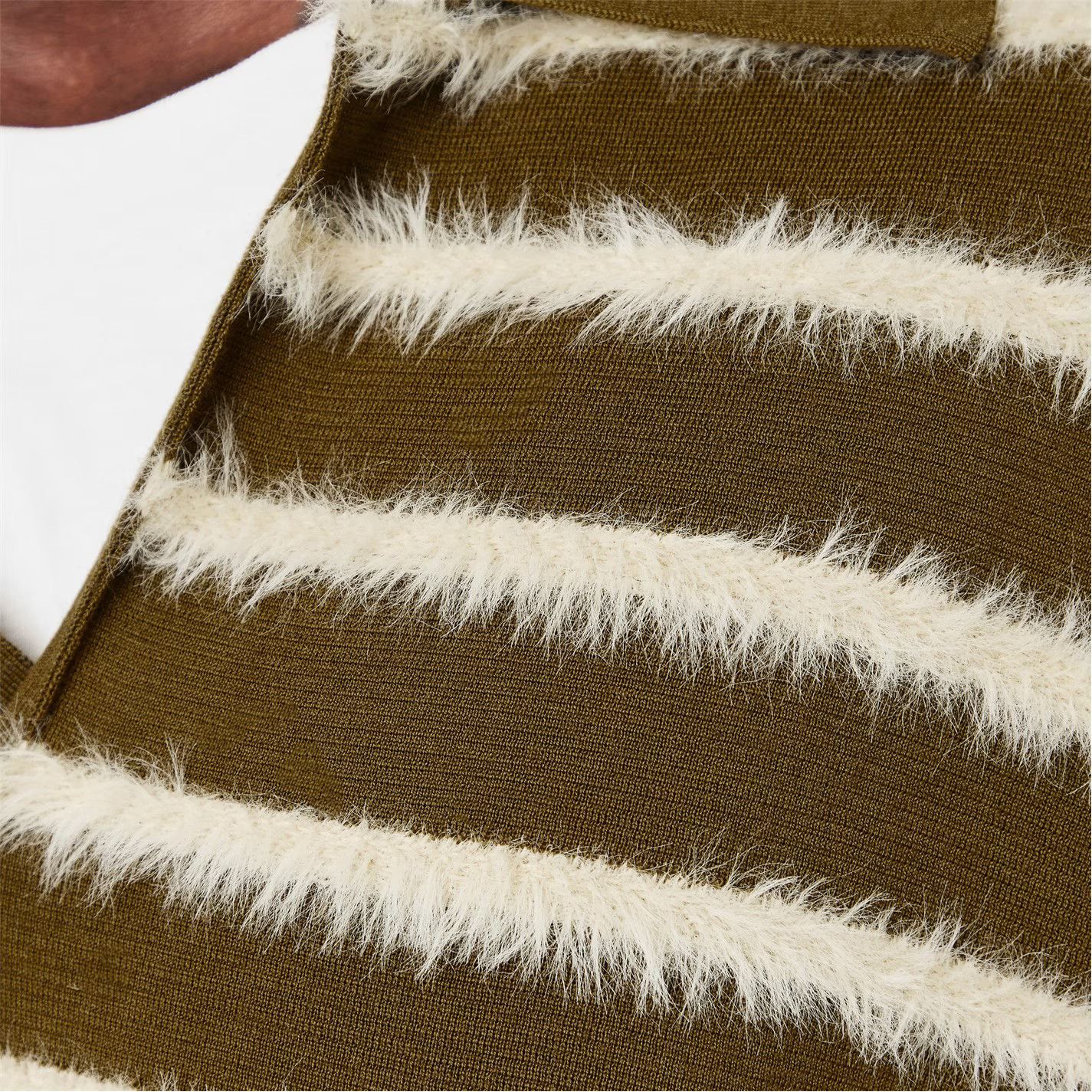AMI o1g2r1mq0326 Fluffy Knitted Long Sleeve Polo Shirt Size US S / EU 44-46 / 1 - 6 Thumbnail