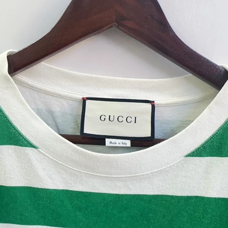 Gucci Gucci Piggy striped short-sleeved T-shirt 2503-Nextarrow Size US L / EU 52-54 / 3 - 3 Thumbnail