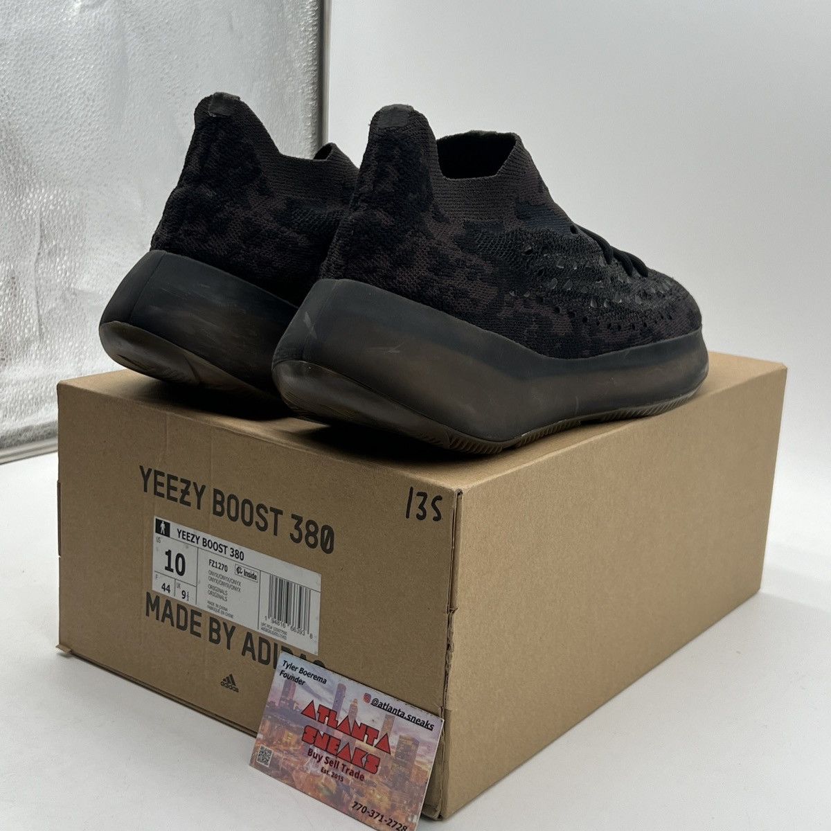 Adidas Yeezy boost 380 onyx non reflective Size US 10 / EU 43 - 5 Thumbnail