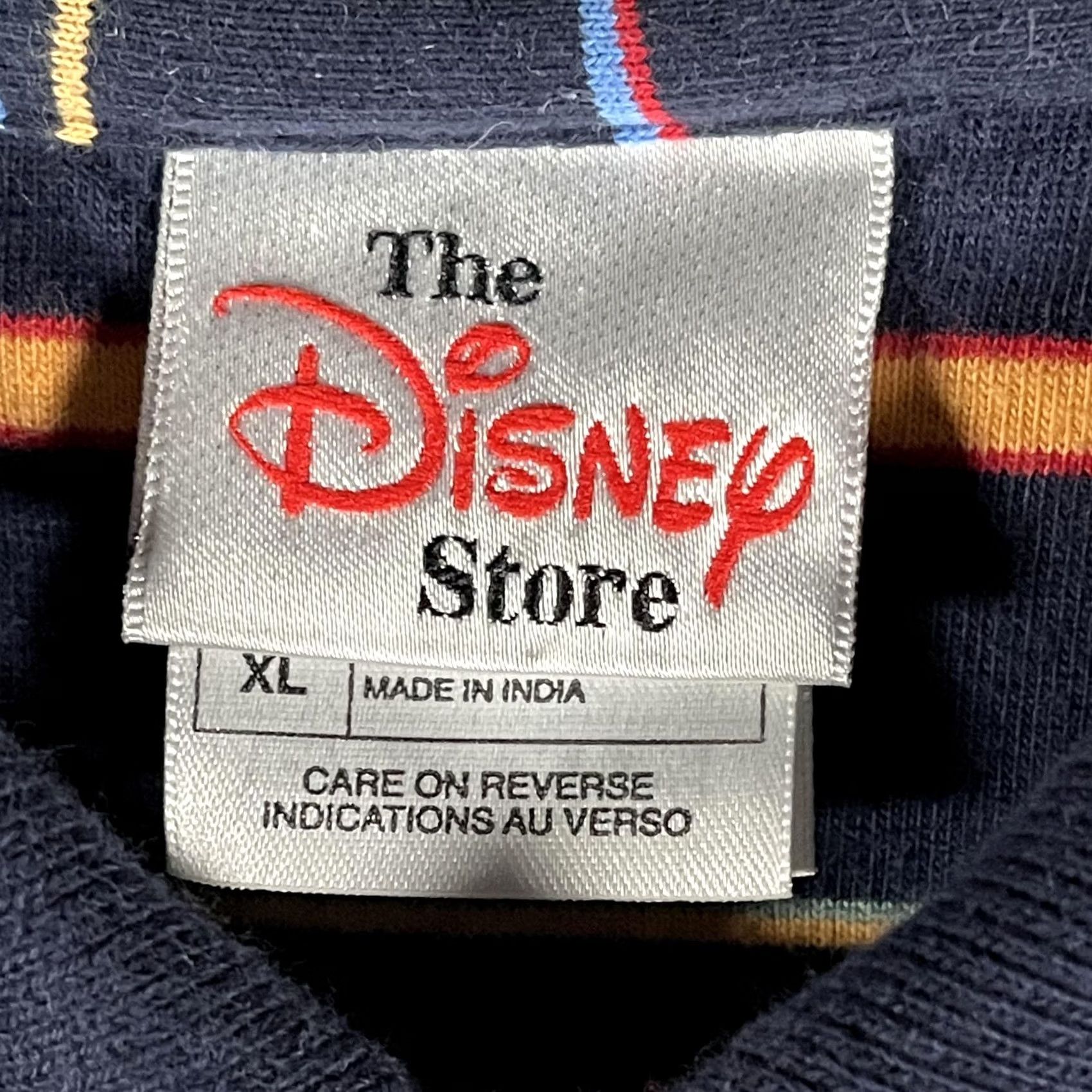 Disney The Disney Store Polo Shirt Mens XL Blue Striped Mickey Mouse Embroidered Casual Size US XL / EU 56 / 4 - 5 Thumbnail
