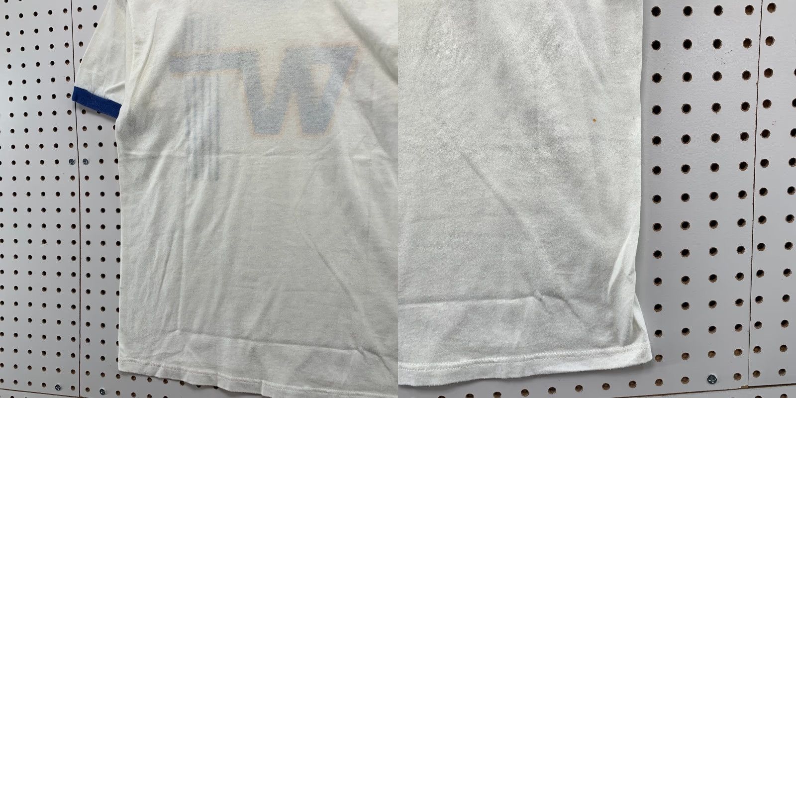 Vintage VINTAGE Russell T Shirt Mens M White Blue Ringer 70s 80s USA Short Sleeve Crew Neck Cotton Graphic Print User: T Shirt Size US M / EU 48-50 / 2 - 9 Thumbnail