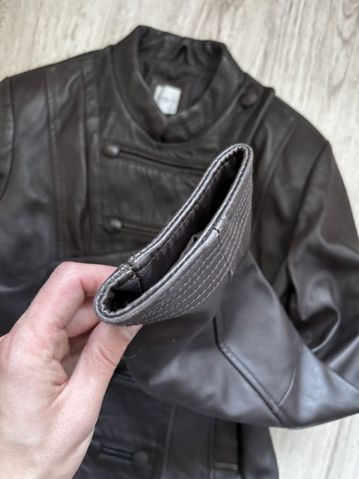New Look Vintage Y2k old label new look brown leather jacket Size M / US 6-8 / IT 42-44 - 10 Thumbnail