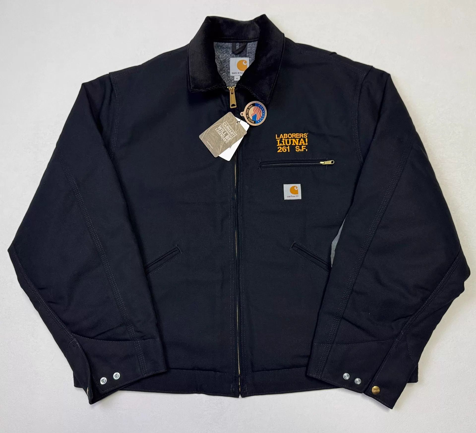 Carhartt Vintage Carhartt J001 Detroit Jacket XL Black Size US XL / EU 56 / 4 - 2 Thumbnail