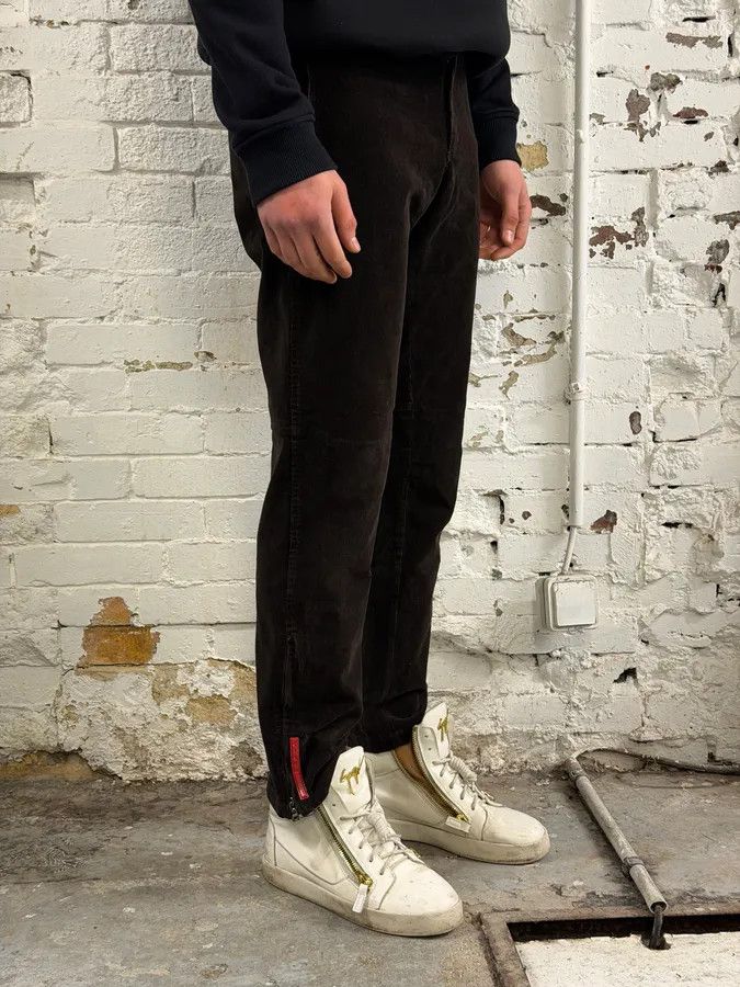 Prada 2000s Prada Linea Rossa Dark Brown Corduroy Pants Size US 30 / EU 46 - 3 Thumbnail