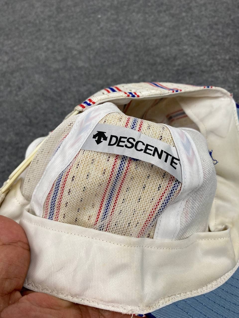 Descente × Japanese Brand × Vintage vintage descente pinstriped snapback cap nice design Size ONE SIZE - 7 Thumbnail