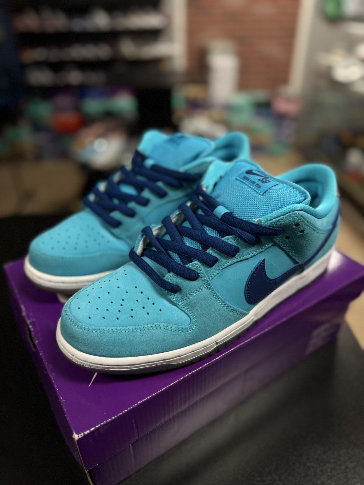 Nike Size 11 - Nike Dunk SB Low Blue Fury 2020 (BQ6817-400) Size US 11 / EU 44 - 4 Thumbnail