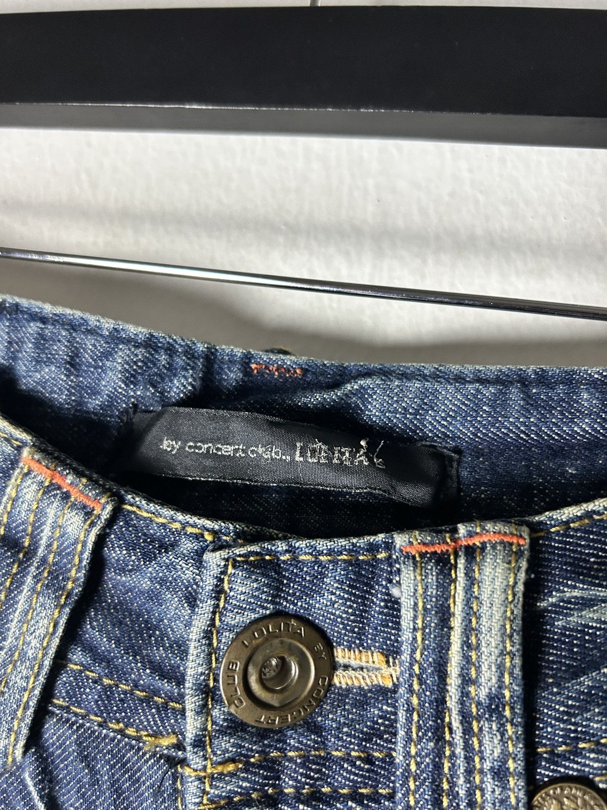 Japanese Brand Distressed Lolita Jeans Concert Club Embroidery Pocket Size 28" / US 6 / IT 42 - 12 Thumbnail