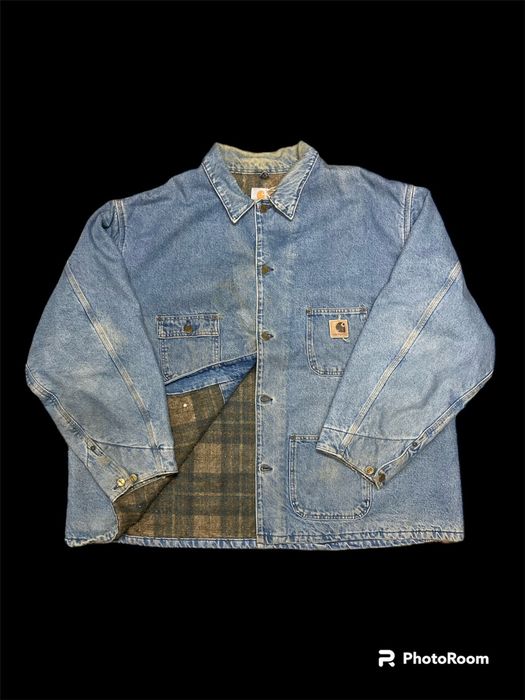 Carhartt Vintage Rare Denim Carhartt Workjacket | Grailed