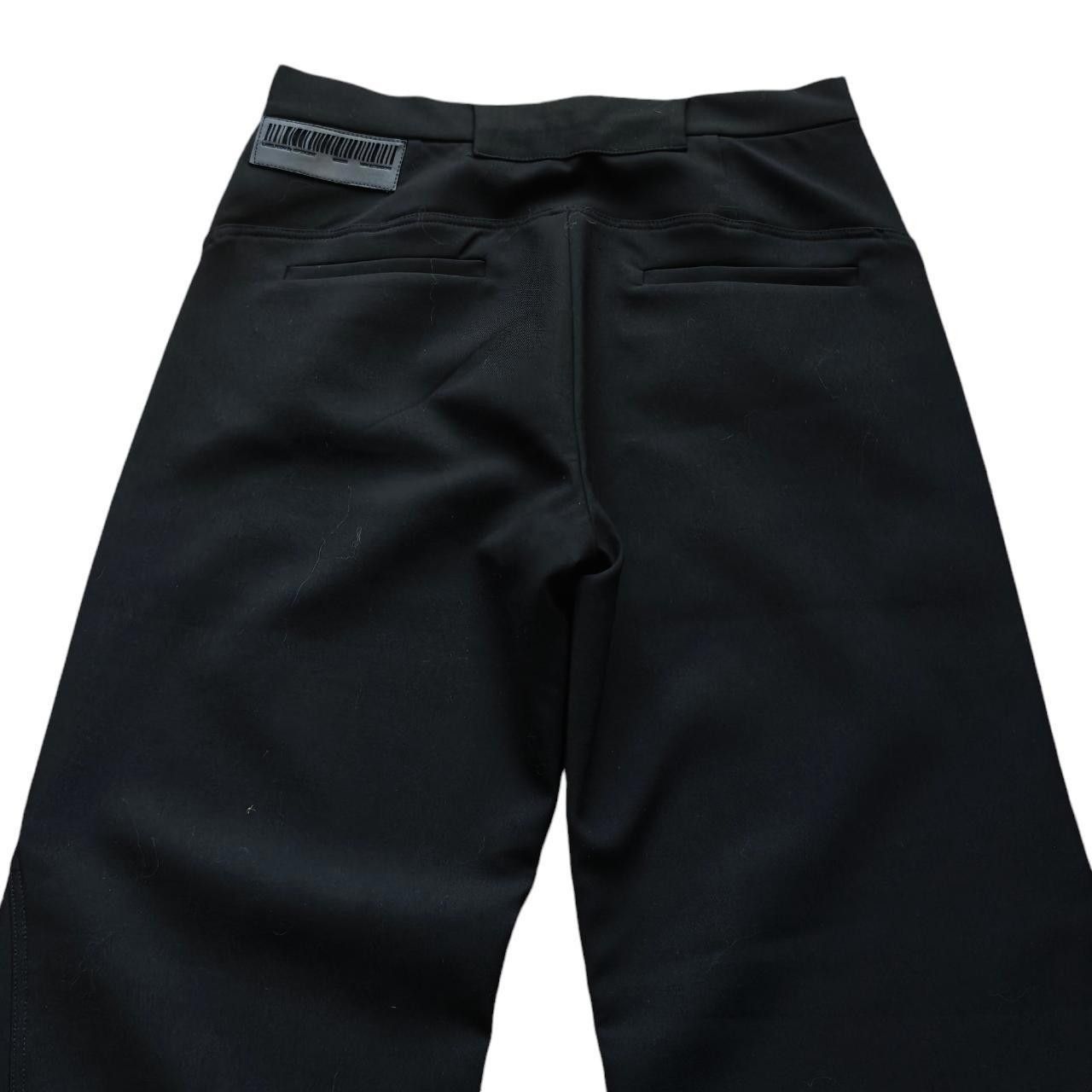 Other 49Percent Black Double Zip Wide Leg Trousers Size 27" / US 4 / IT 40 - 5 Thumbnail