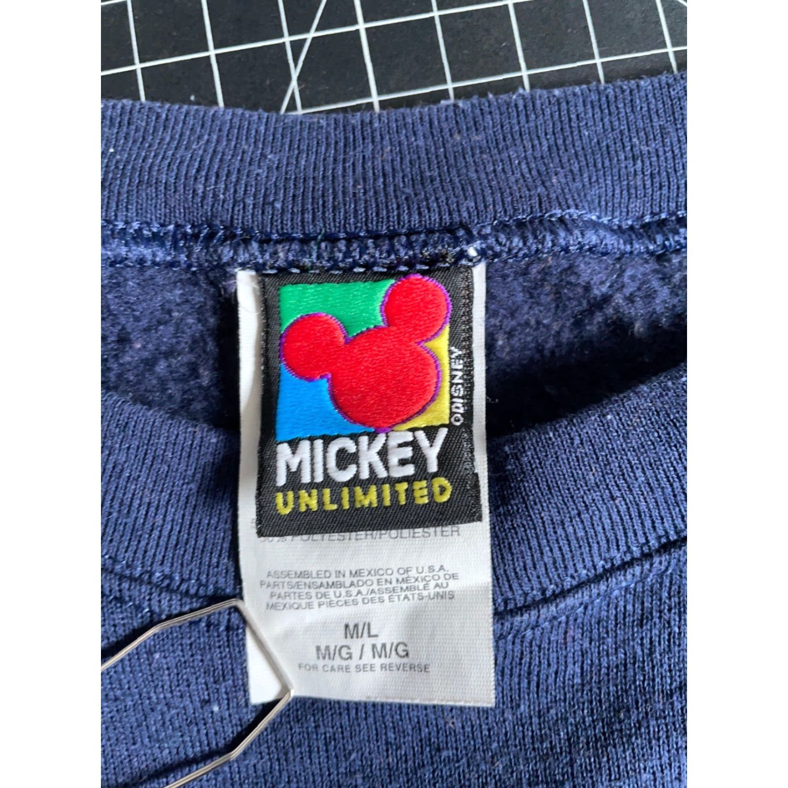 Mickey Unlimited VINTAGE Mickey Unlimited Sweatshirt Men 90s Mickey Mouse Crewneck Dark Blue Graphic Print Pullover Size US M / EU 48-50 / 2 - 3 Thumbnail