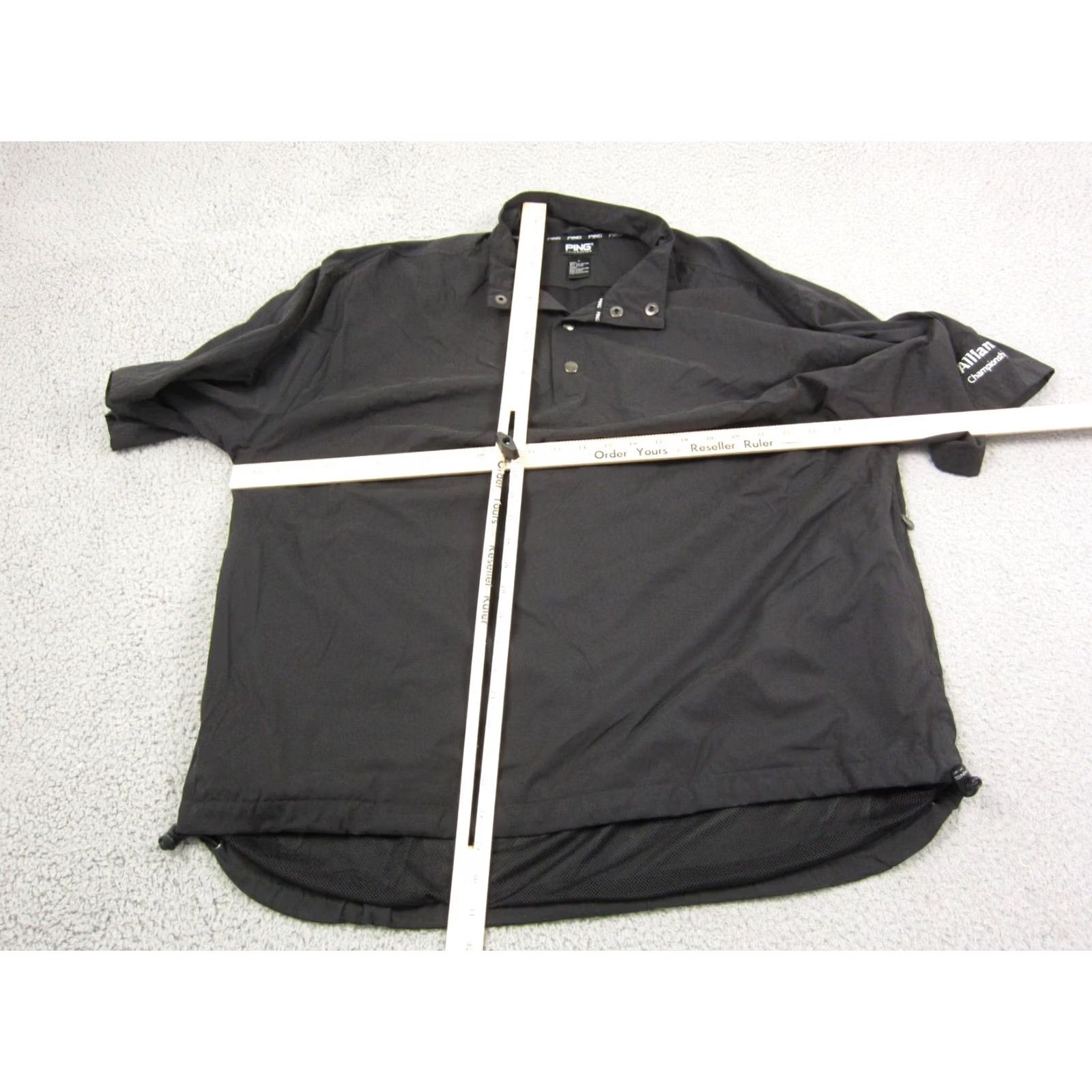 Vintage Ping Jacket Shirt Mens L Black Allianz Championship Windbreaker Vintage Size US L / EU 52-54 / 3 - 7 Thumbnail