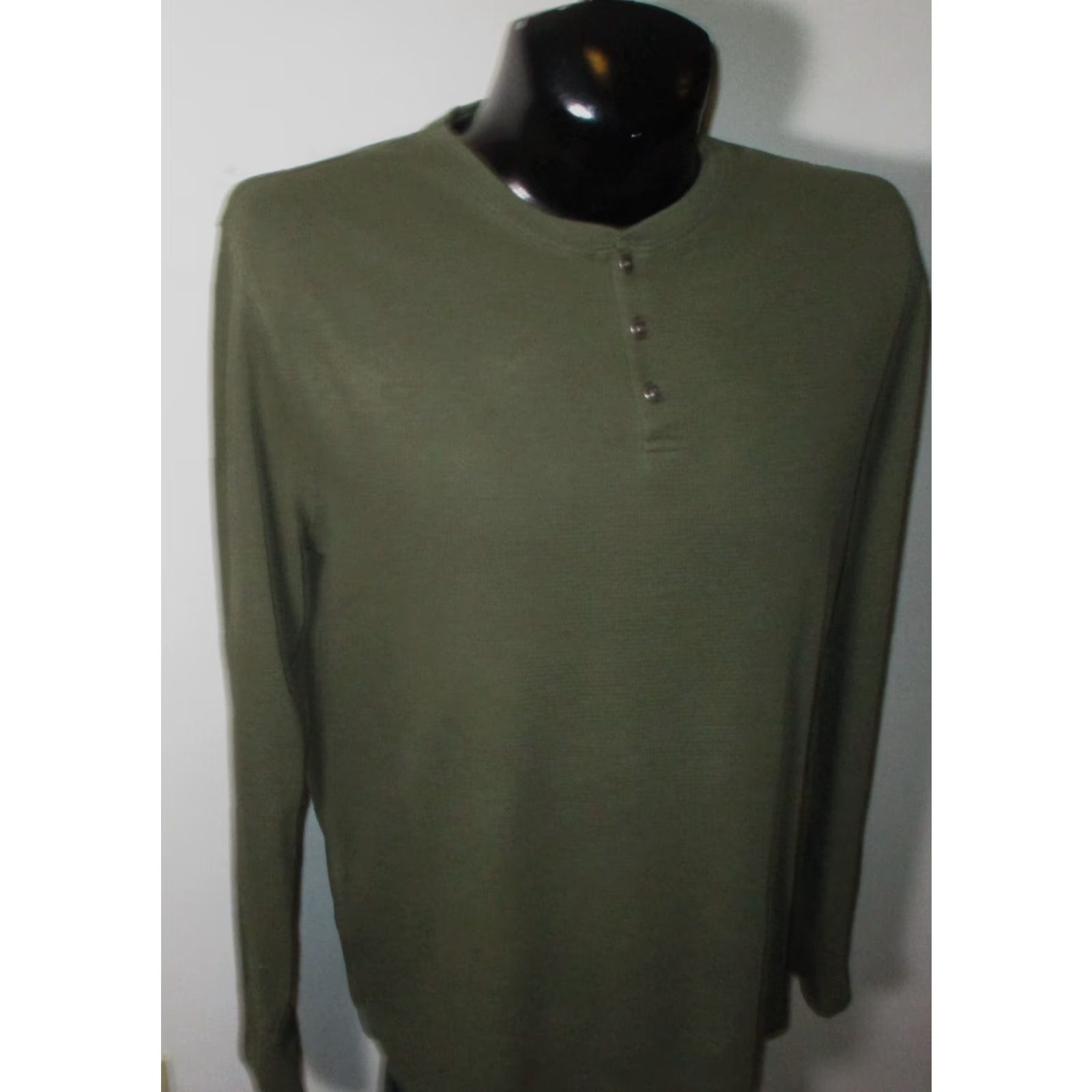 Lucky Brand LUCKY BRAND Green Long Sleeve Henley Shirt L Men’s Regular Size XS? Size US L / EU 52-54 / 3 - 3 Thumbnail