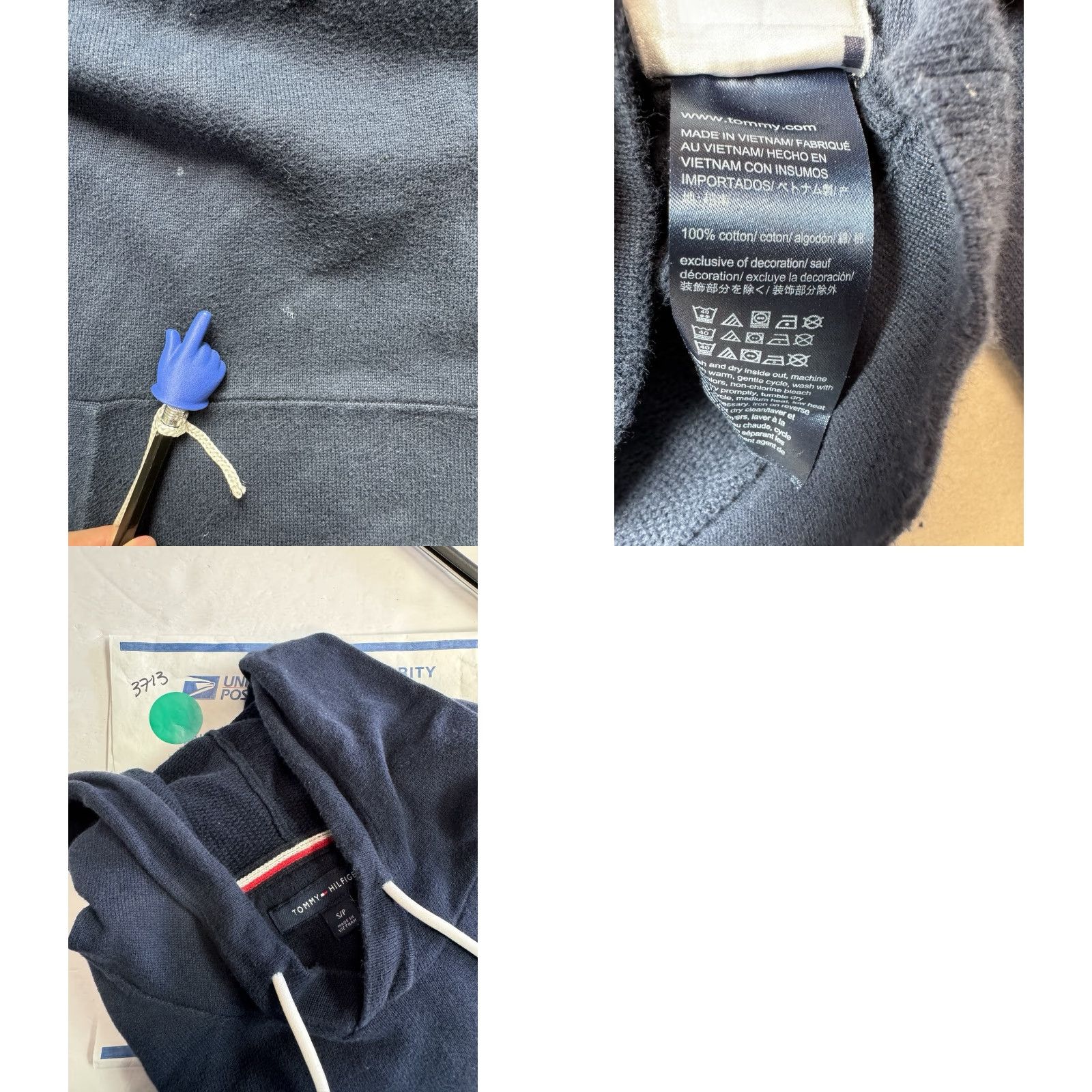 Tommy Hilfiger Tommy Hilfiger Hoodie Mens Size S Blue Pullover Drawstring Flag Logo Hoodie Pullover Logo Flag Men S Blue Tommy Hilfiger Hoodie Size US S / EU 44-46 / 1 - 8 Thumbnail