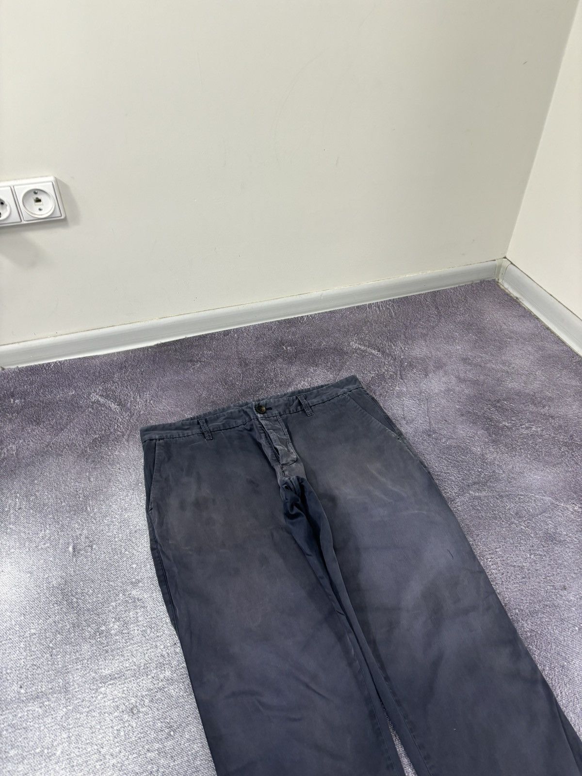 Armani Armani Jeans Men’s Faded Navy Slim Fit Luxury Pants Trousers Size US 34 / EU 50 - 9 Thumbnail