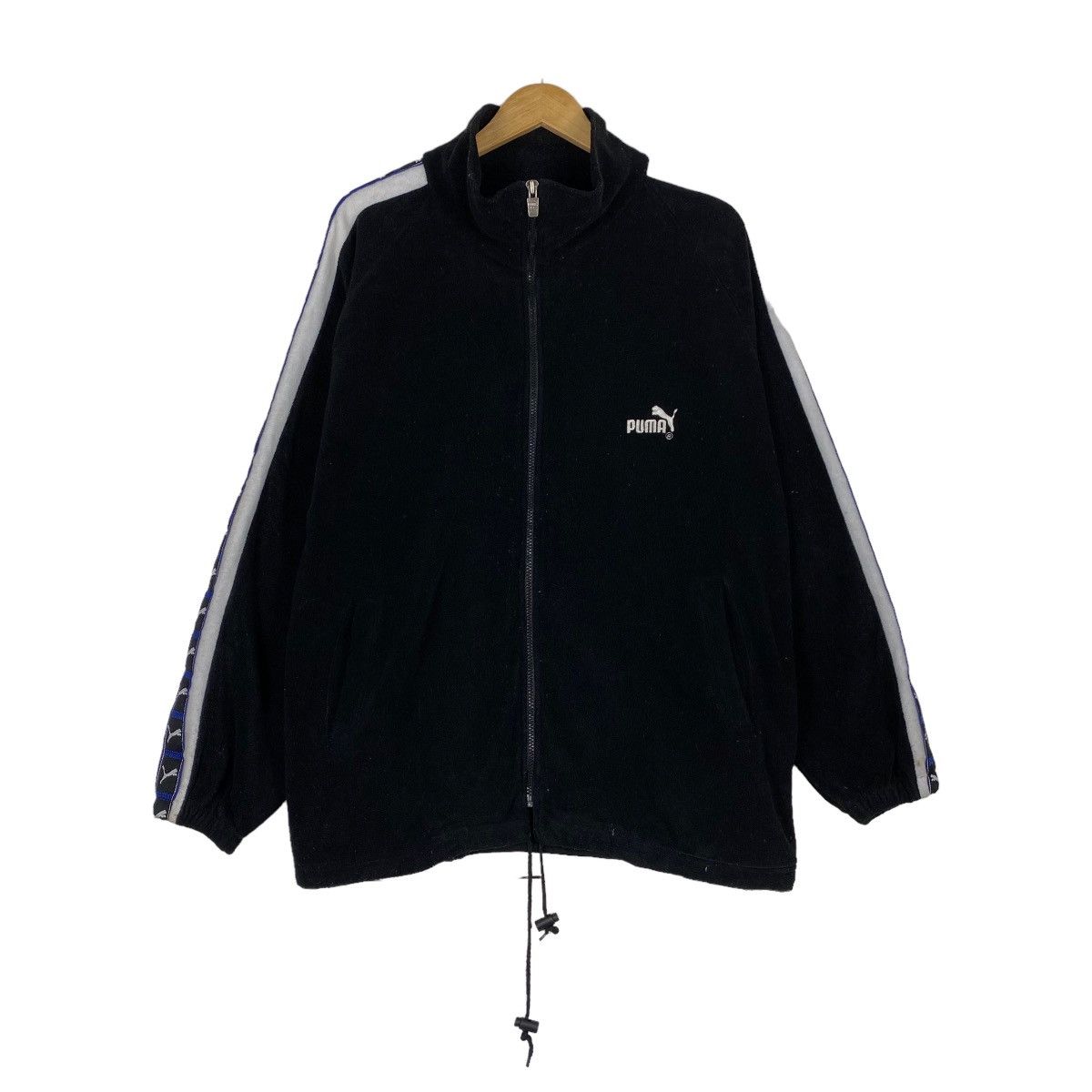 Japanese Brand × Puma × Vintage Vintage Puma side tape fleece zipper jacket Size US L / EU 52-54 / 3 - 1 Thumbnail