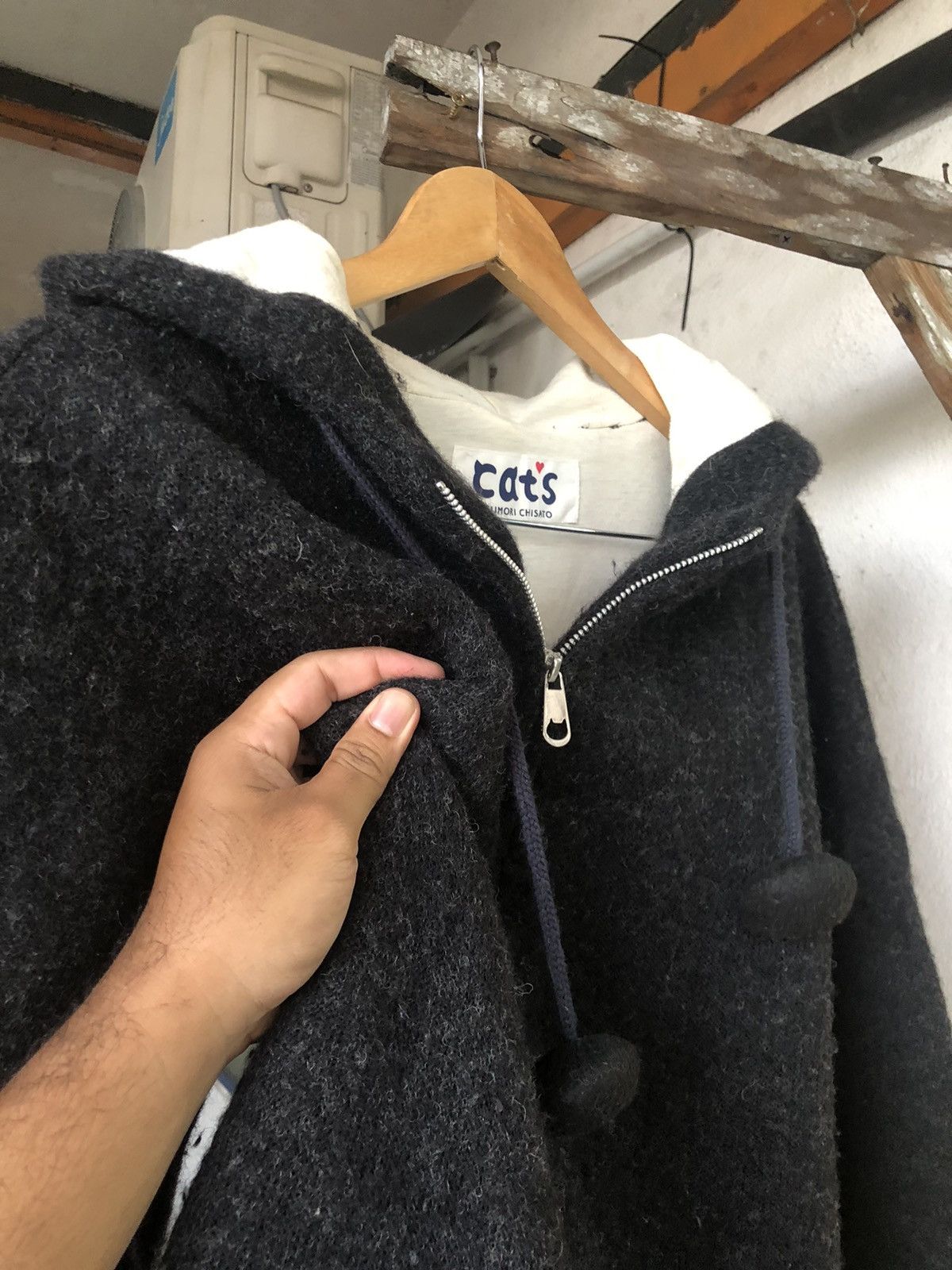 Issey Miyake Tumori Chisato by Issey Miyake Soft Wool Gothic Long Jacket Size L / US 10 / IT 46 - 14 Thumbnail