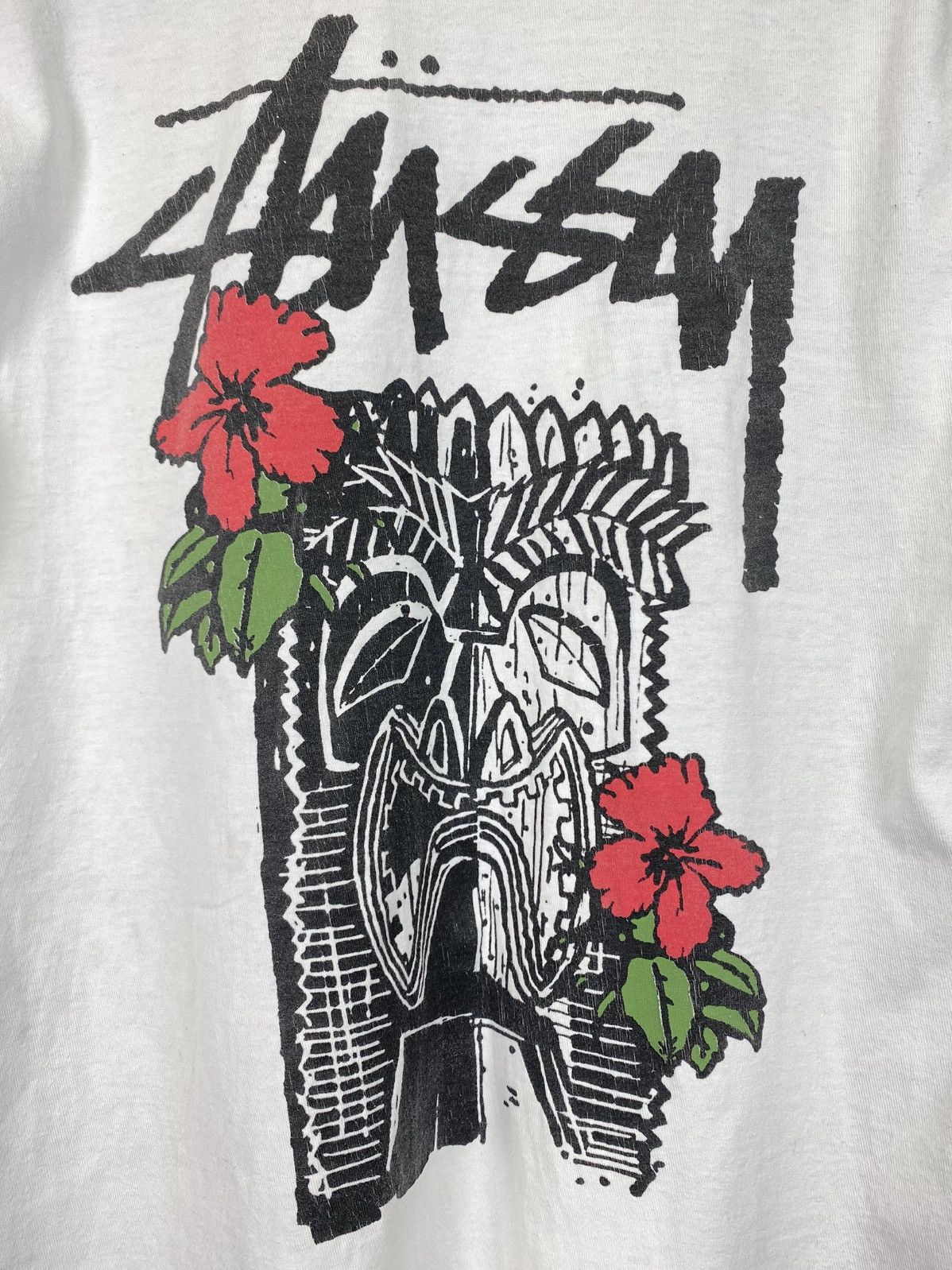 Stussy Stussy Tribe Big Logo T-Shirt Men’s Size L White Graphic Size US L / EU 52-54 / 3 - 2 Thumbnail
