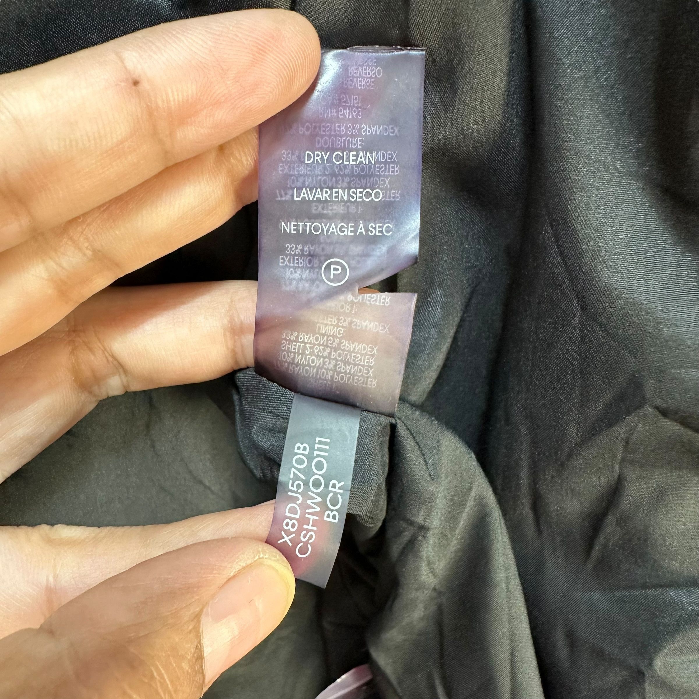 Calvin Klein CALVIN KLEIN Single Button Small Check Blazer #A71-1723 Size XL / US 12-14 / IT 48-50 - 10 Thumbnail