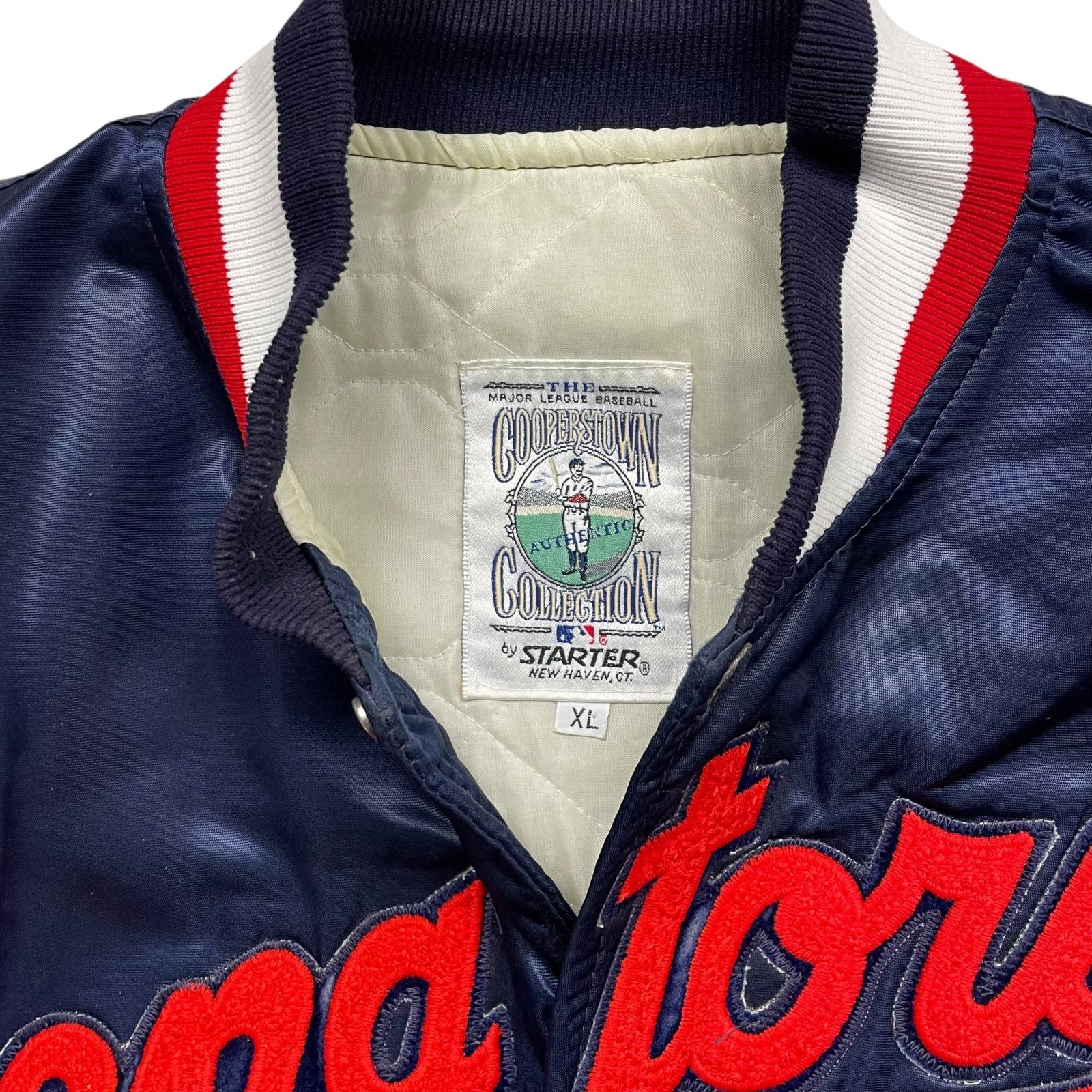 MLB VTG 90s WASHINGTON SENATORS STARTER SATIN BOMBER JACKET XL Size US XL / EU 56 / 4 - 5 Thumbnail