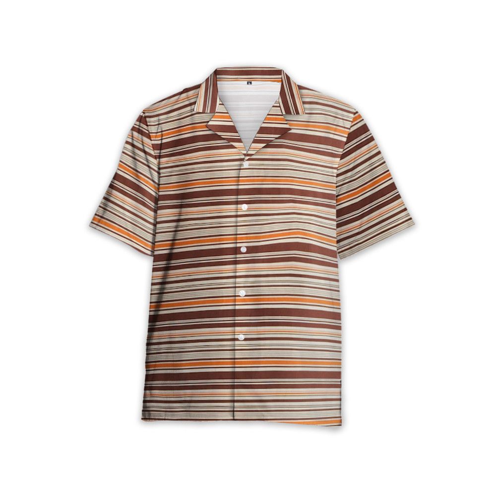 Designer Striped Cotton and Bowling Shirt Size US M / EU 48-50 / 2 - 3 Thumbnail